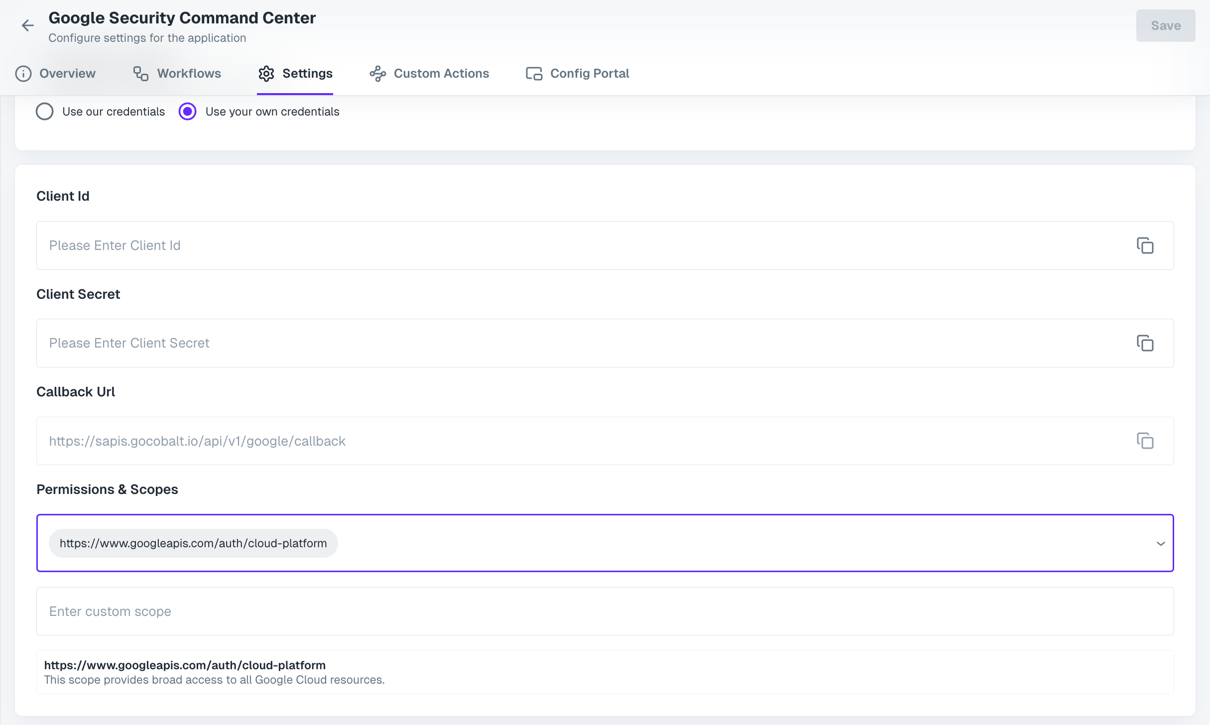 OAuth Scopes