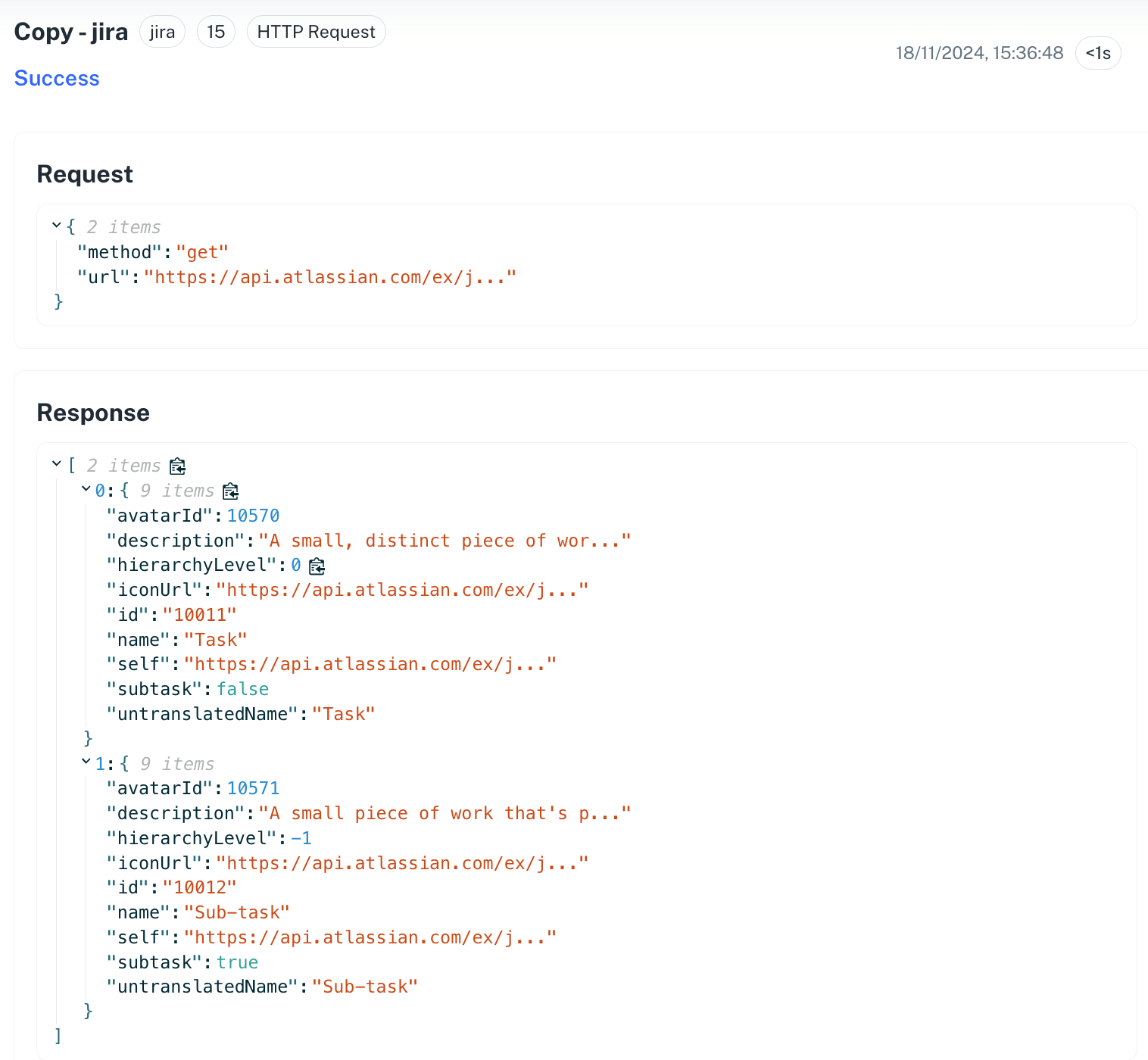 Templating example in a workflow node field