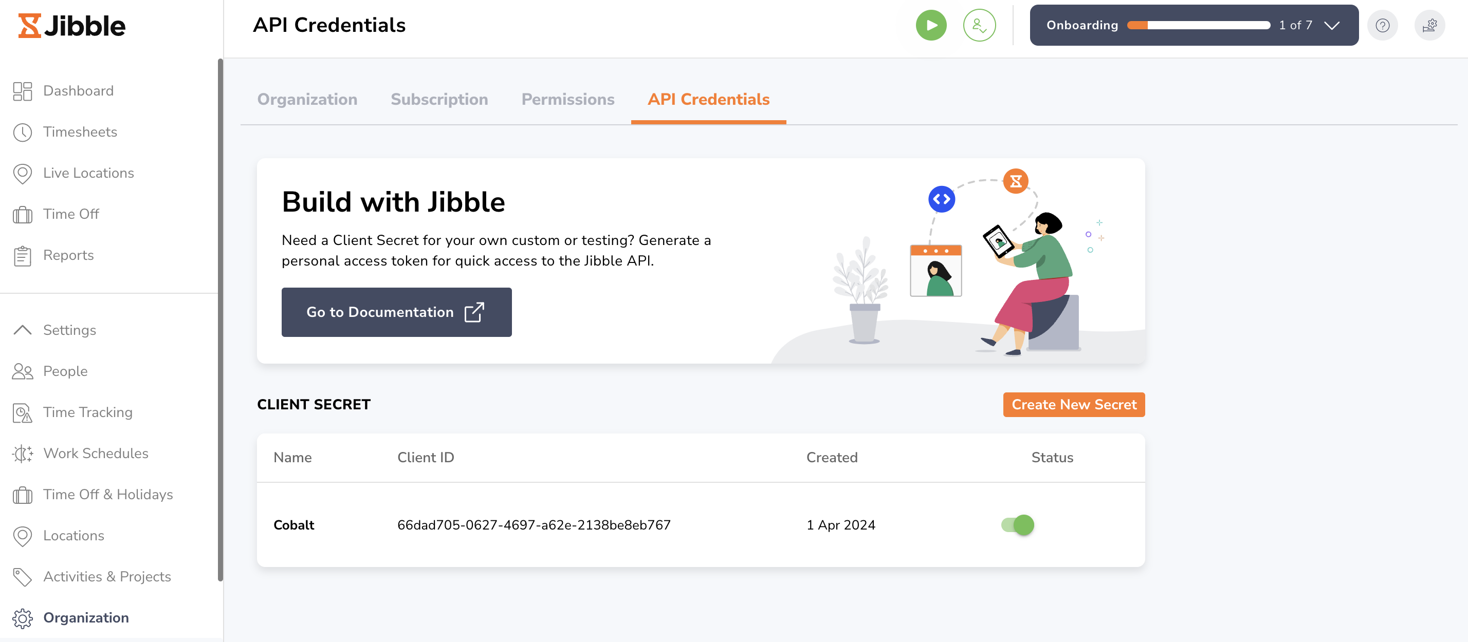 Navigation in Jibble