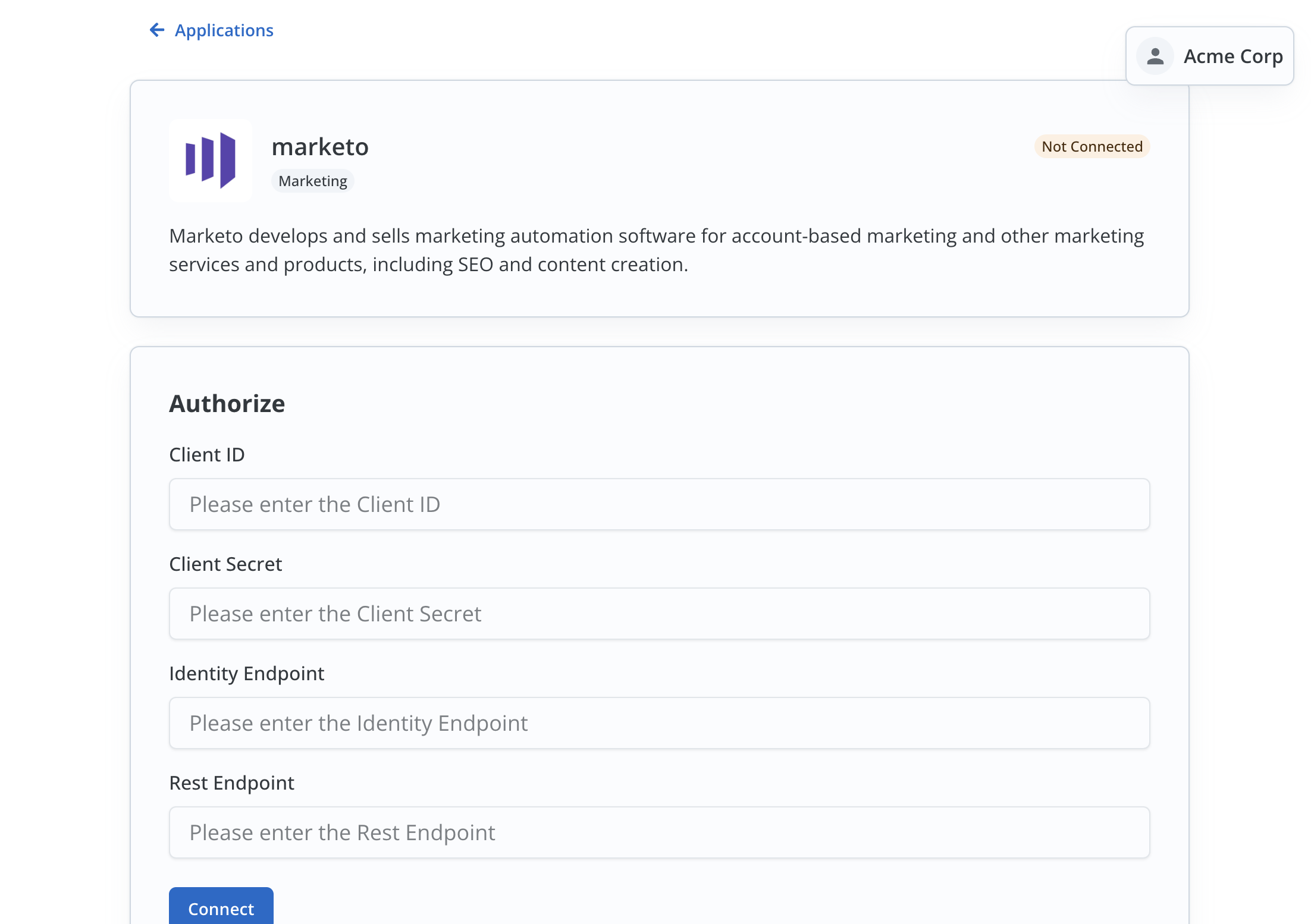 Connect a Linked Account