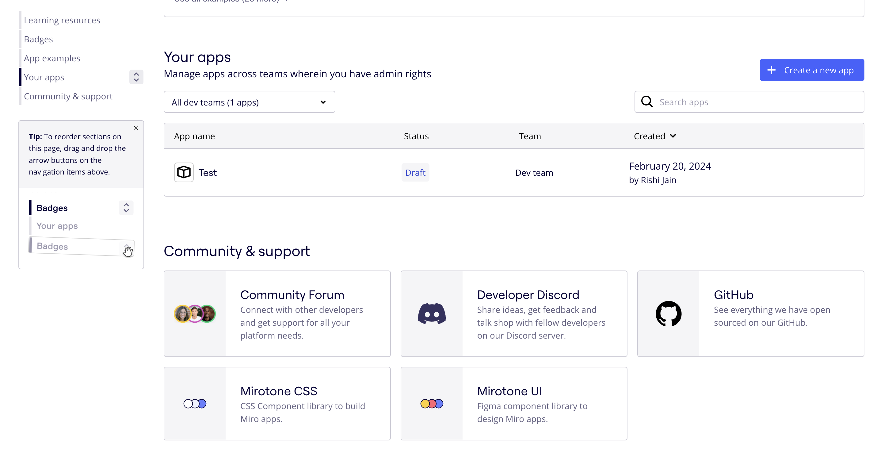Navigation for App setup