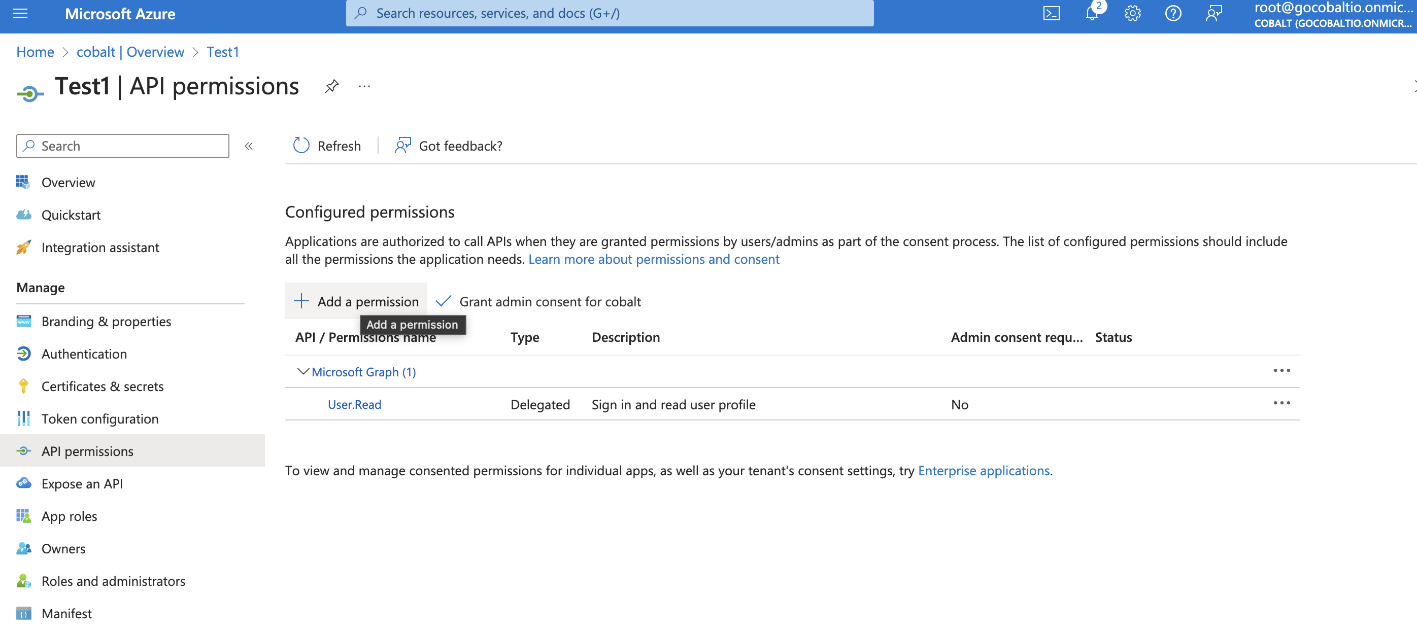 Setting up Azure Security Centre Developer app