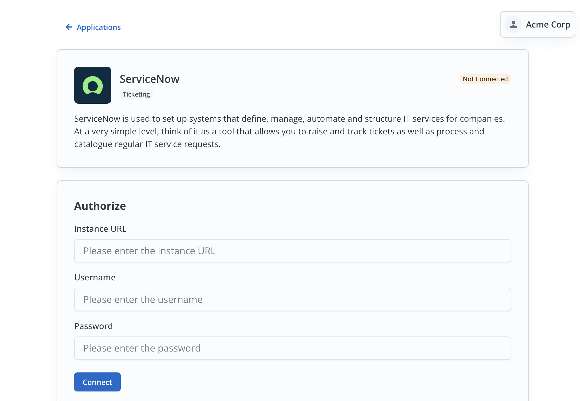 Connect a Linked Account