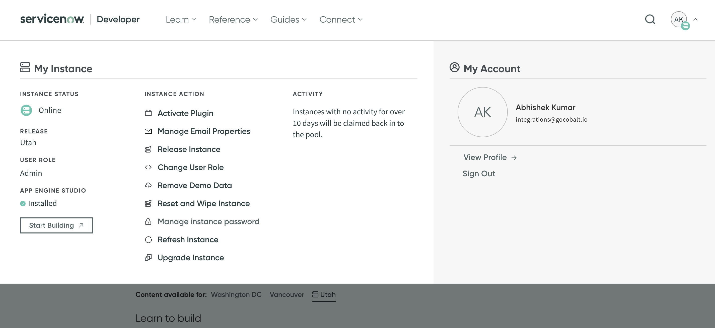 Navigation in ServiceNow