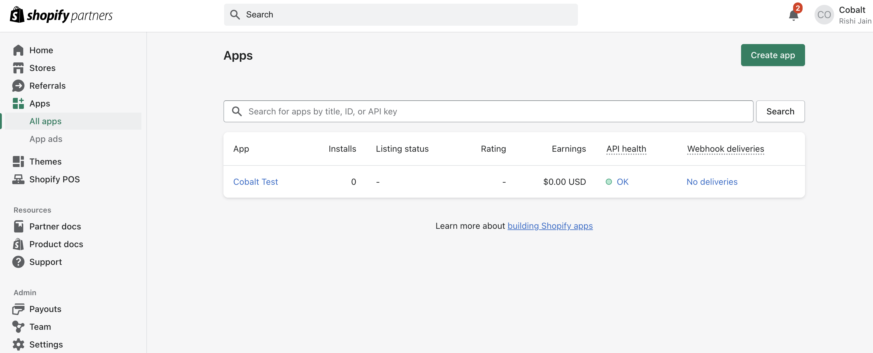 Navigation for App setup