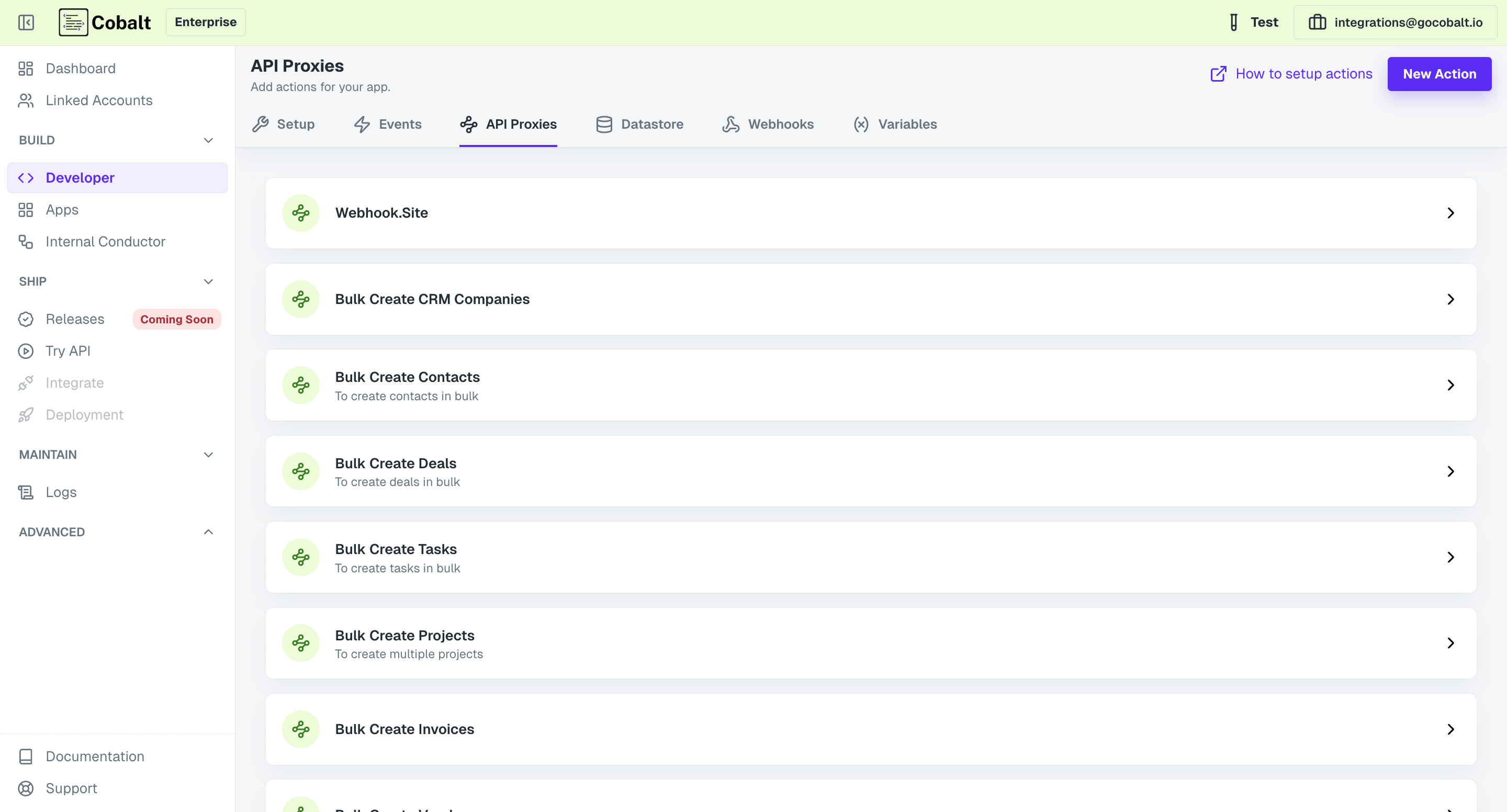 Create an API Proxy in Cobalt