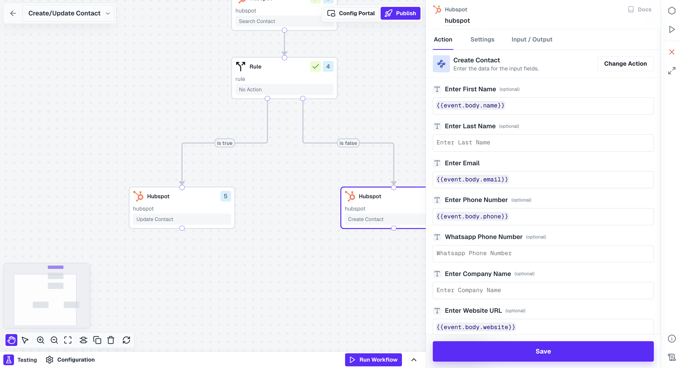 Using an event payload as a variable