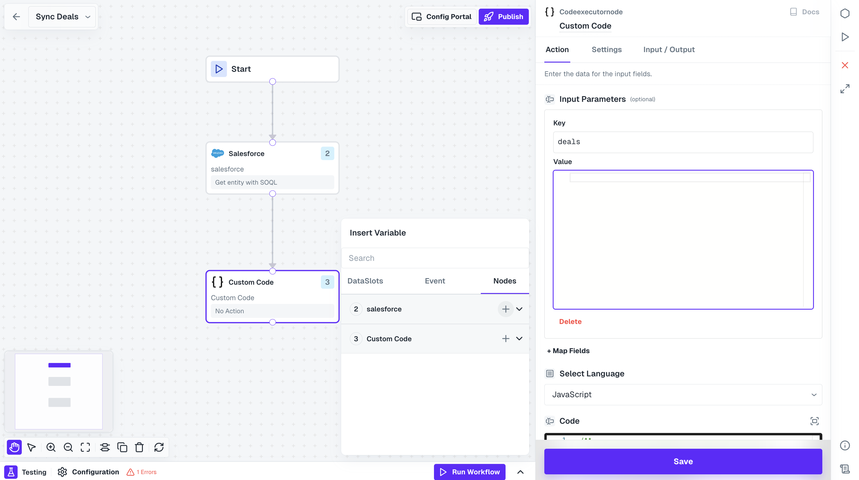 Mapping API Response for workflow