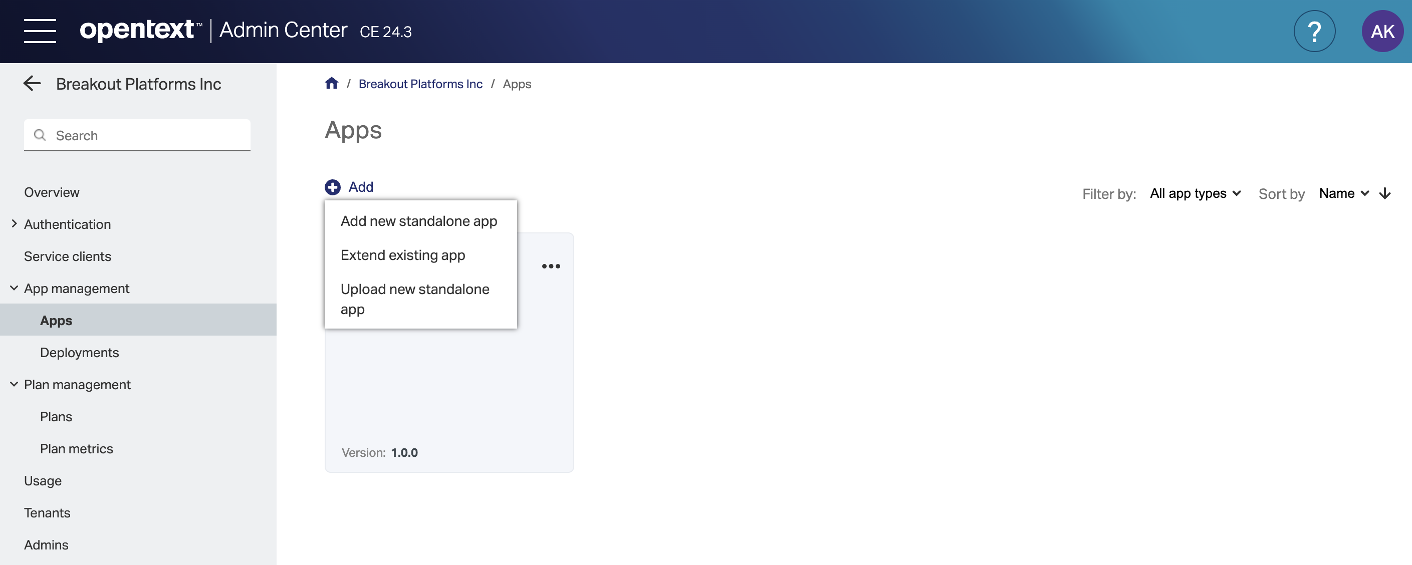 Navigation for App setup
