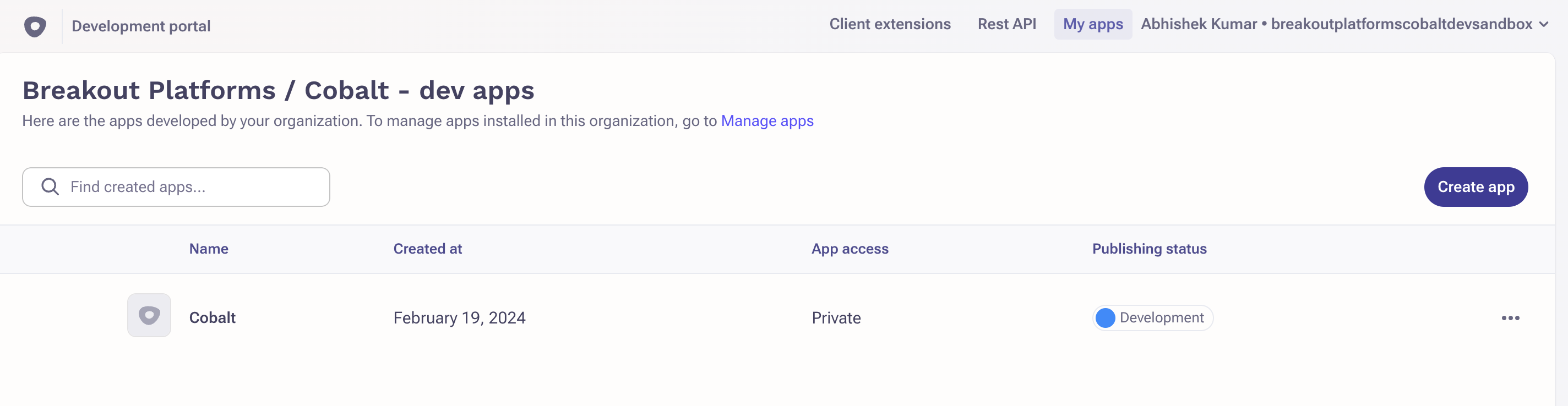 Navigation for App setup