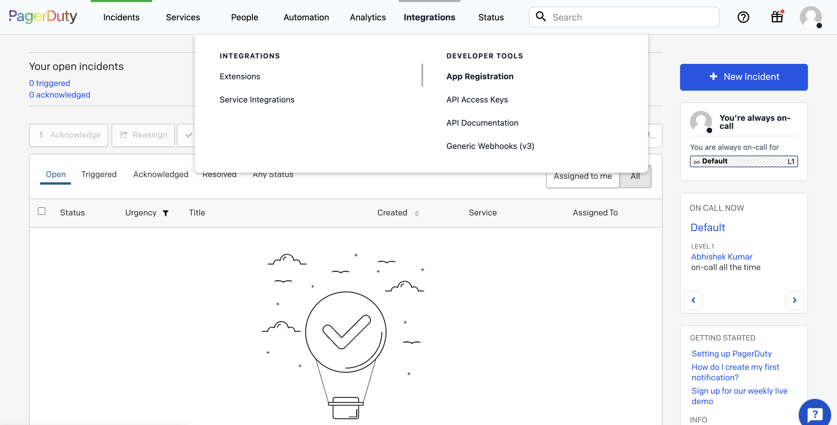 Navigation for App setup
