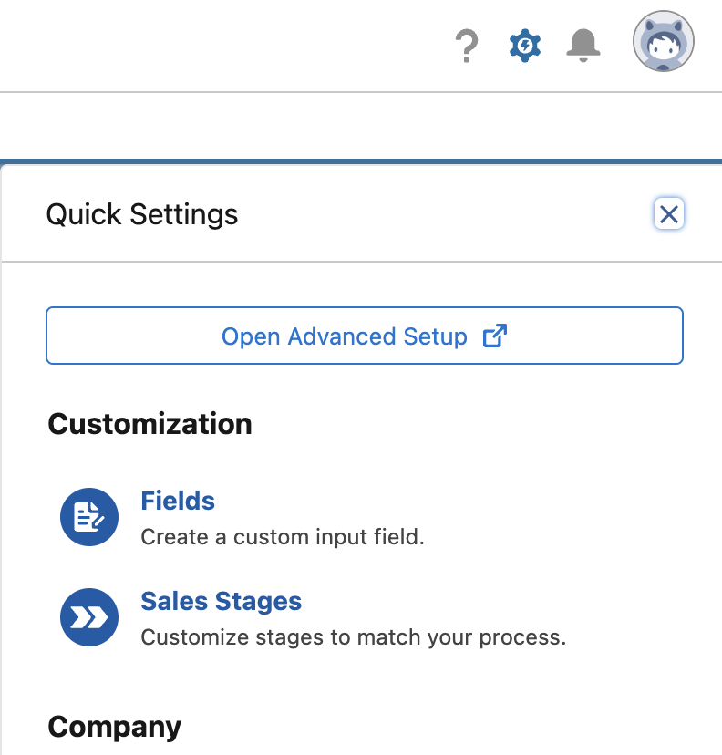 Navigation for App setup