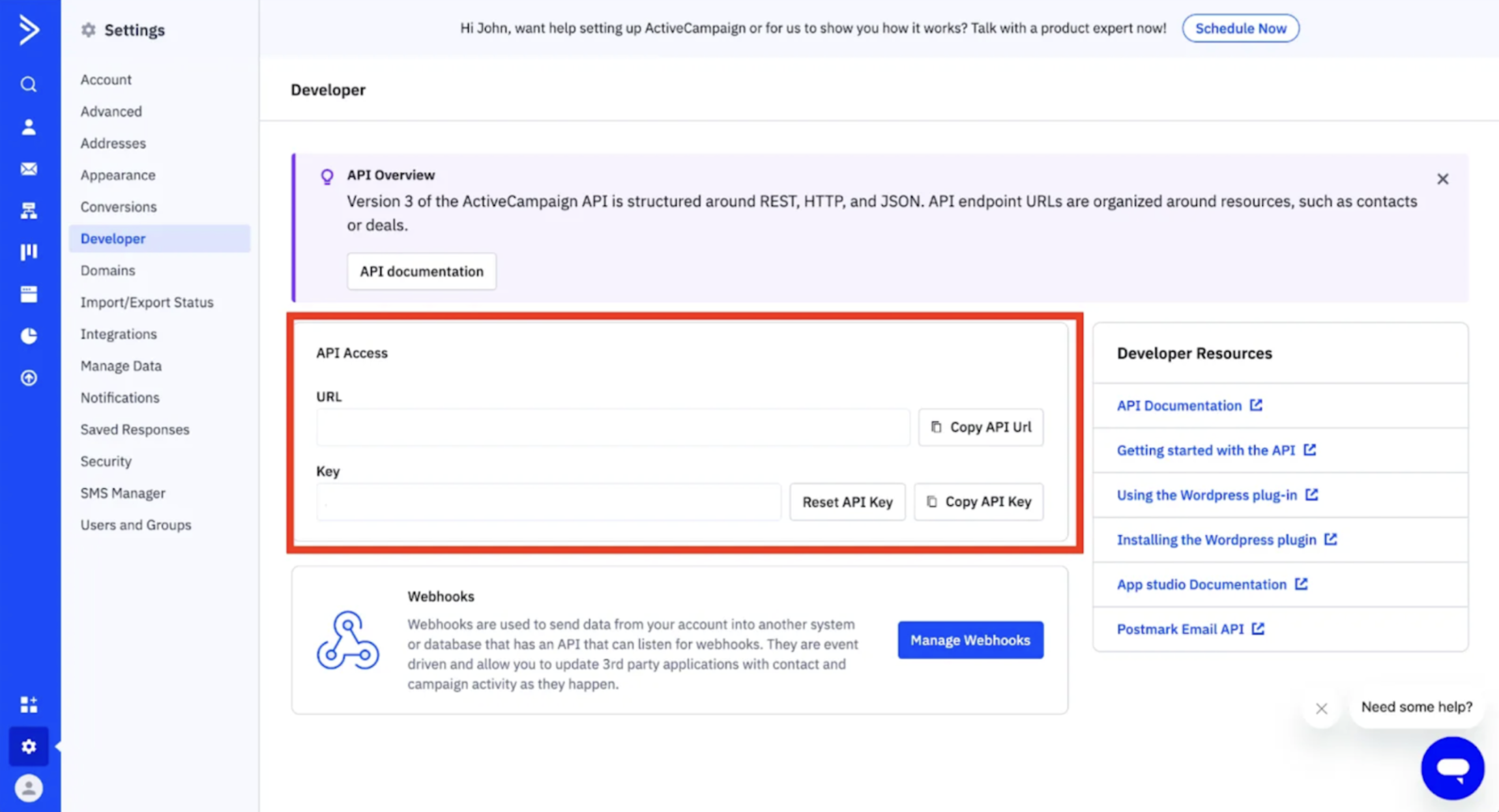 Getting API Key and Base URL