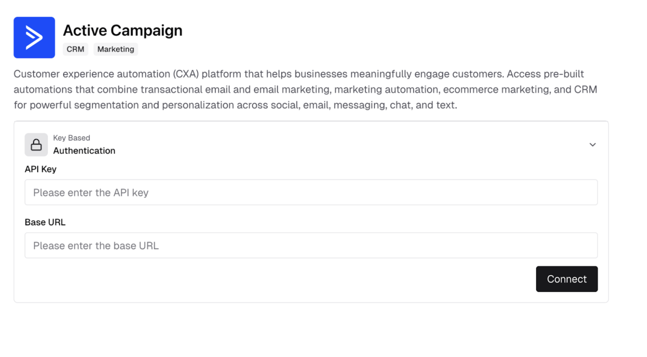 Setting up credentials in hosted portal