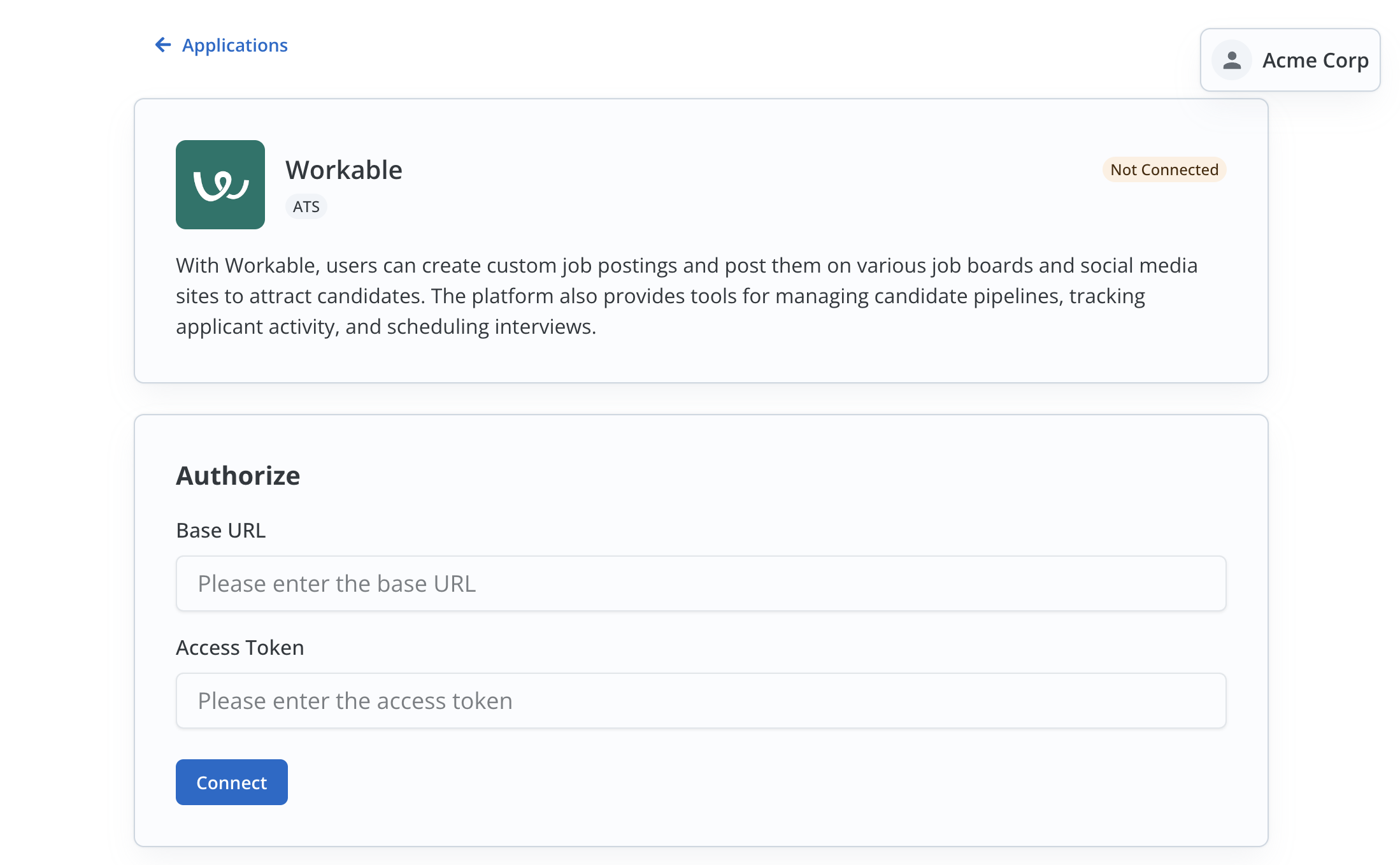 Connect a Linked Account