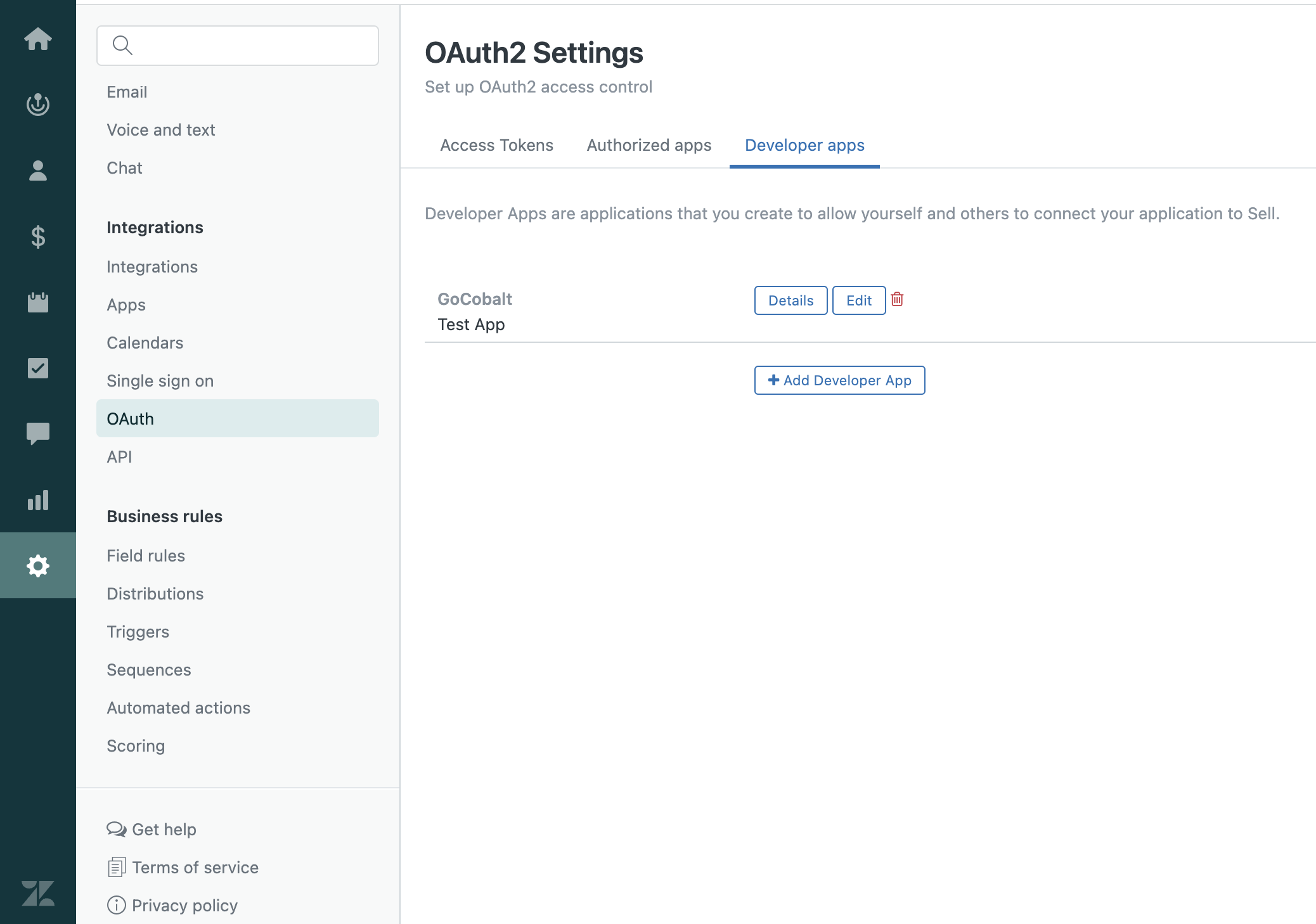 Navigation for App setup