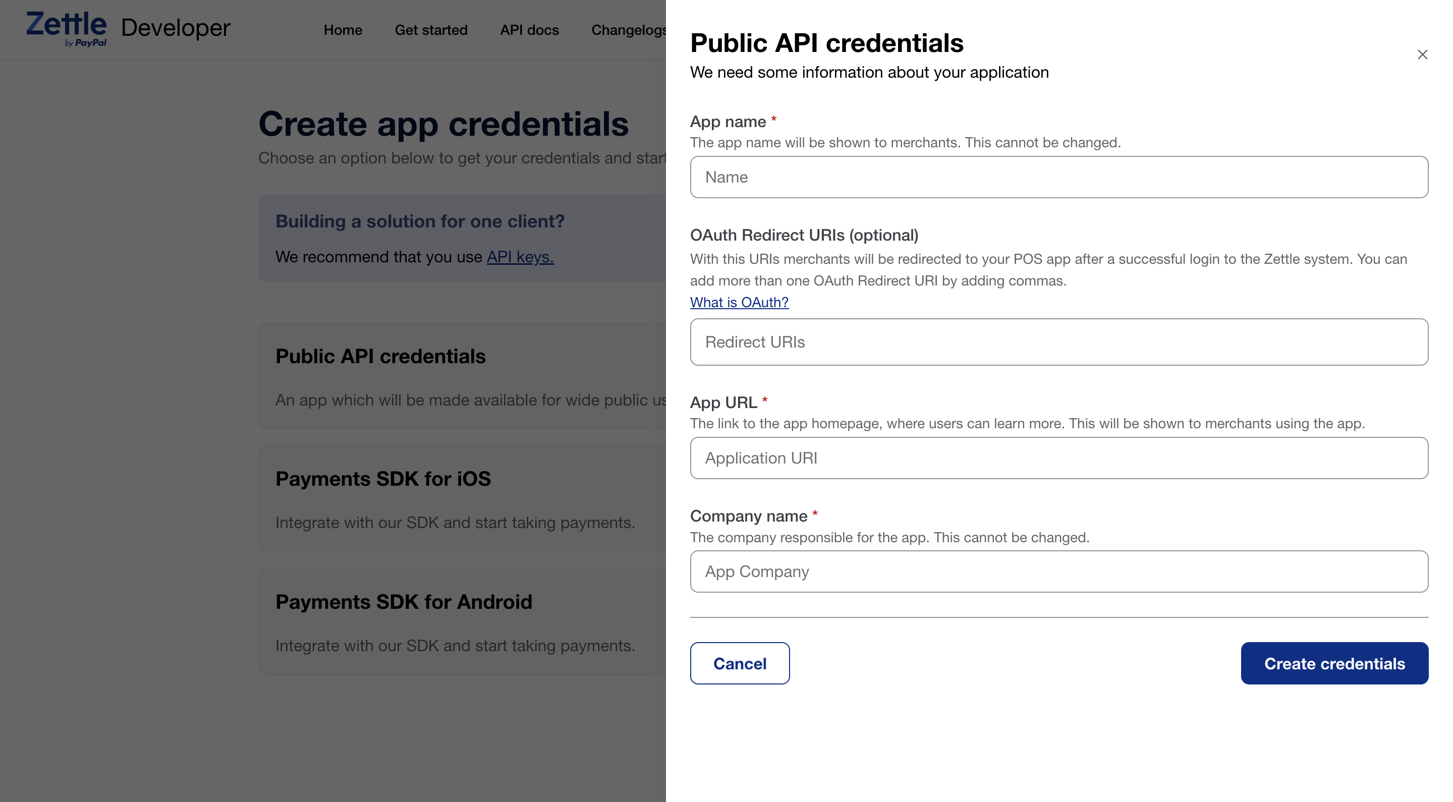 Navigation for App setup