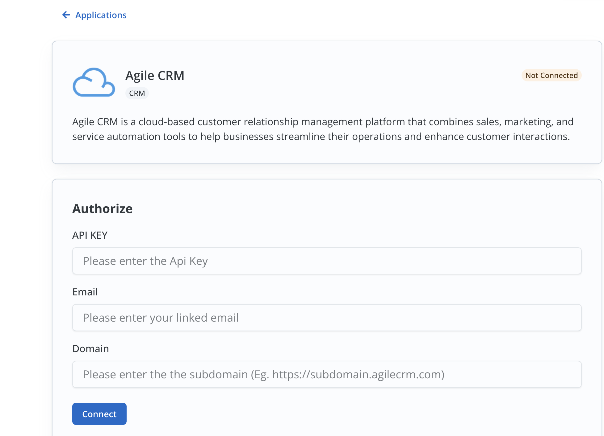 Connect a Linked Account