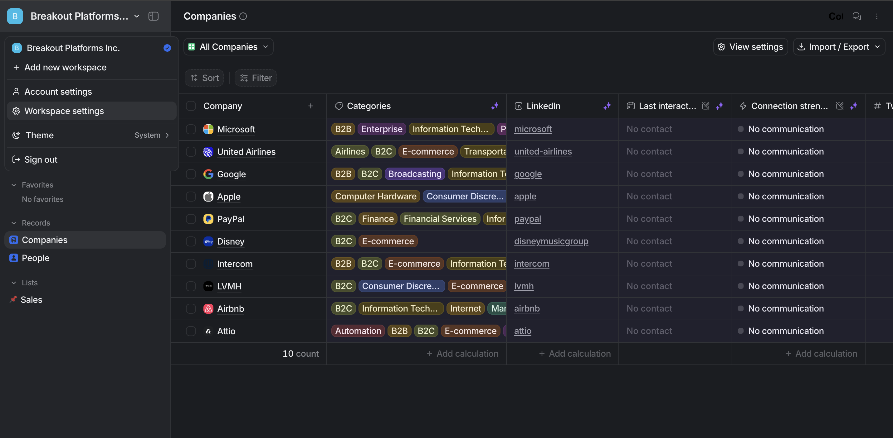 Navigation for App setup