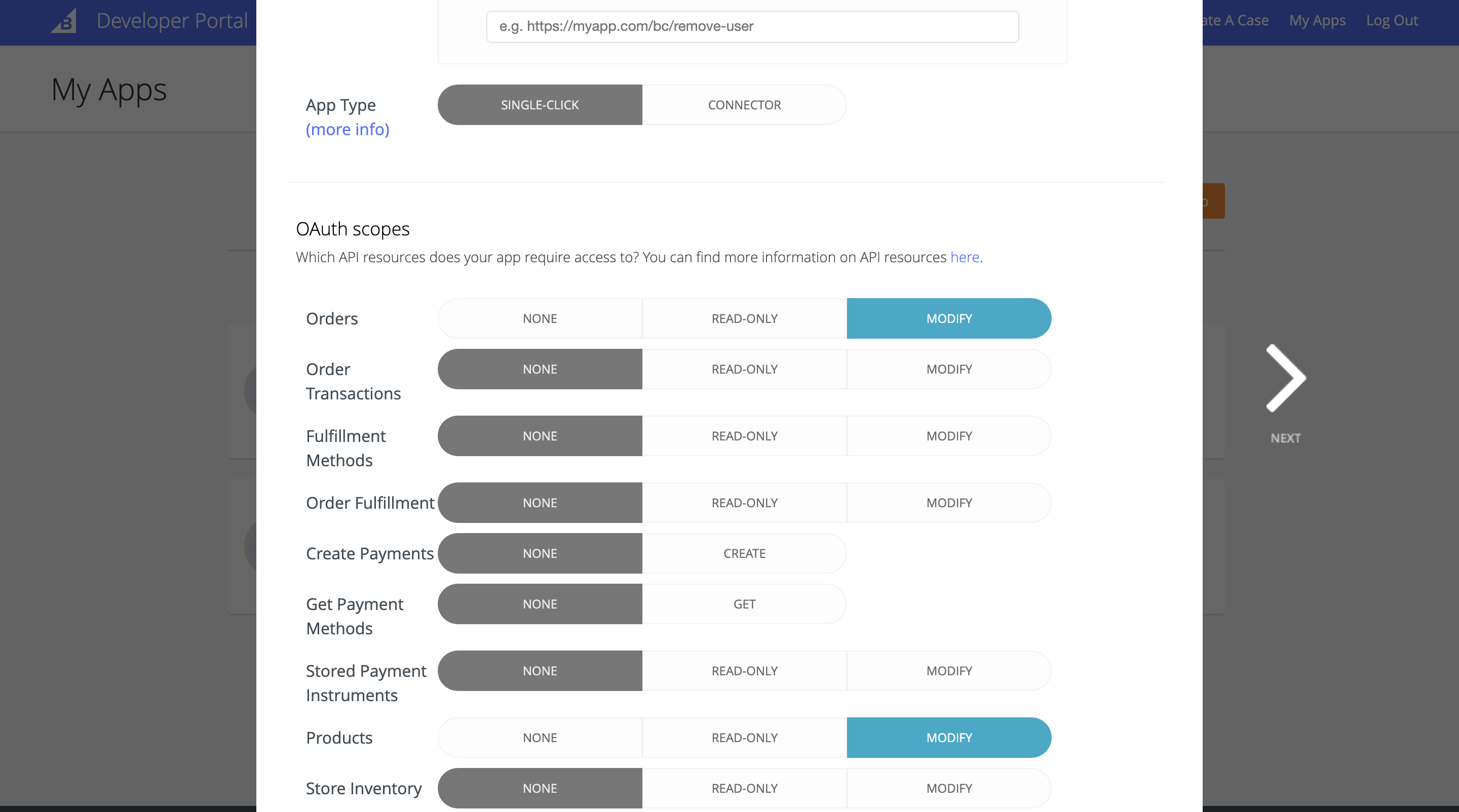 Setting up Developer app
