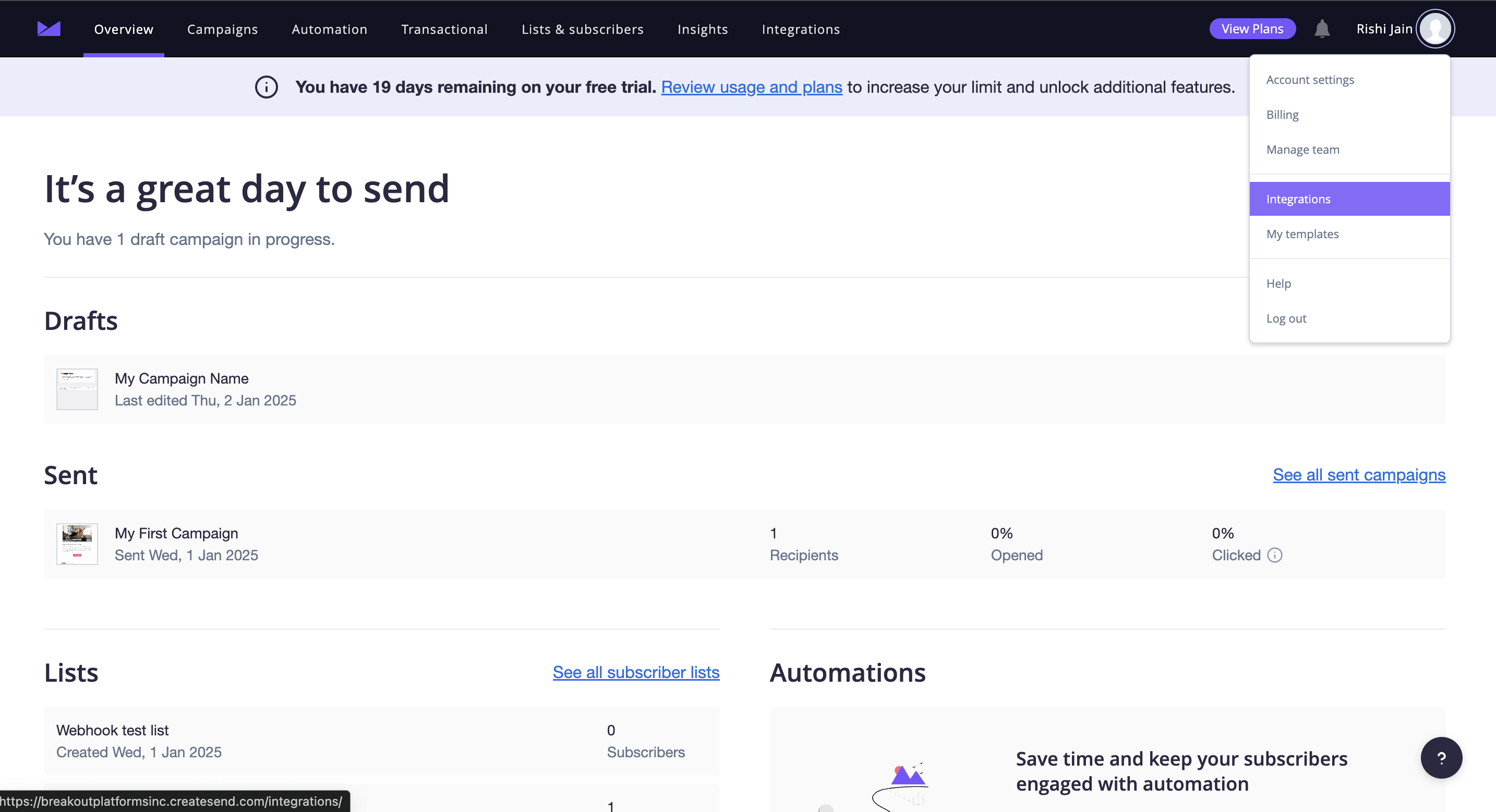 Navigation for App setup