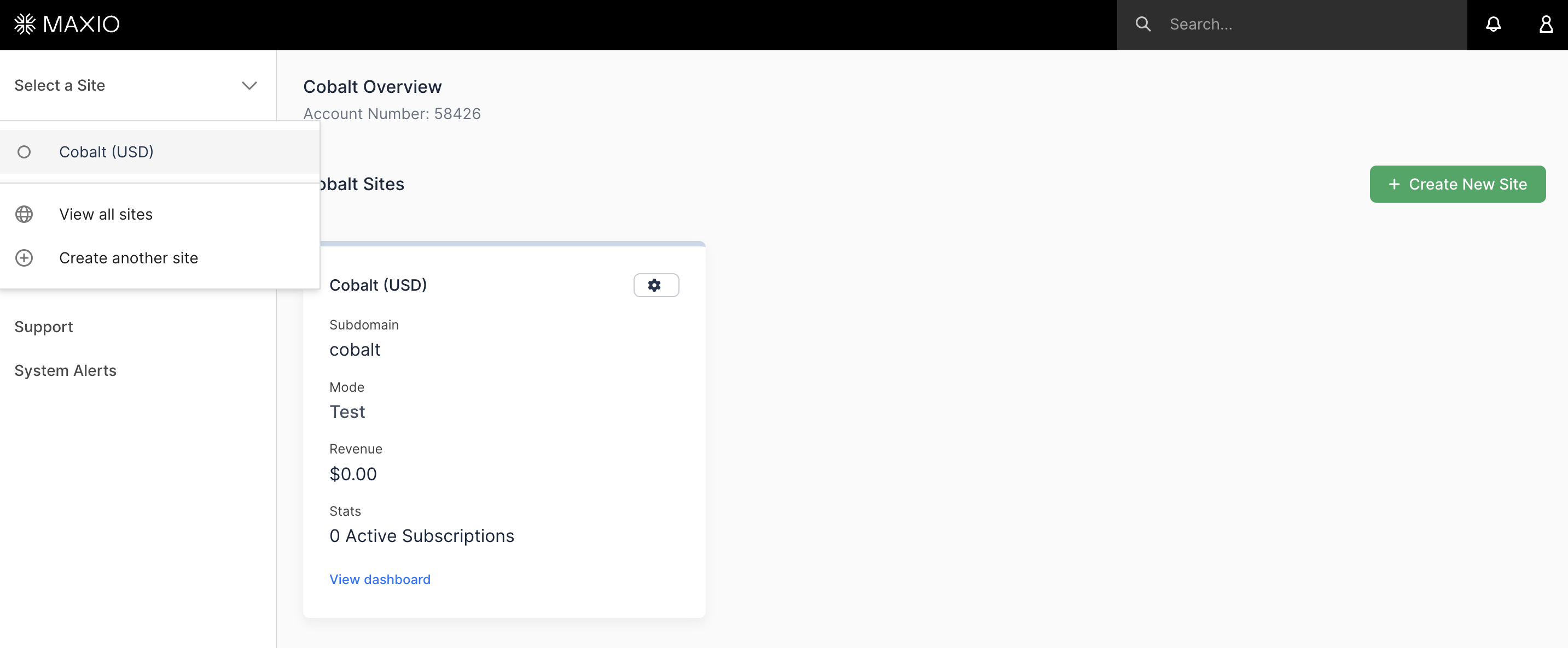 Navigation in Chargify