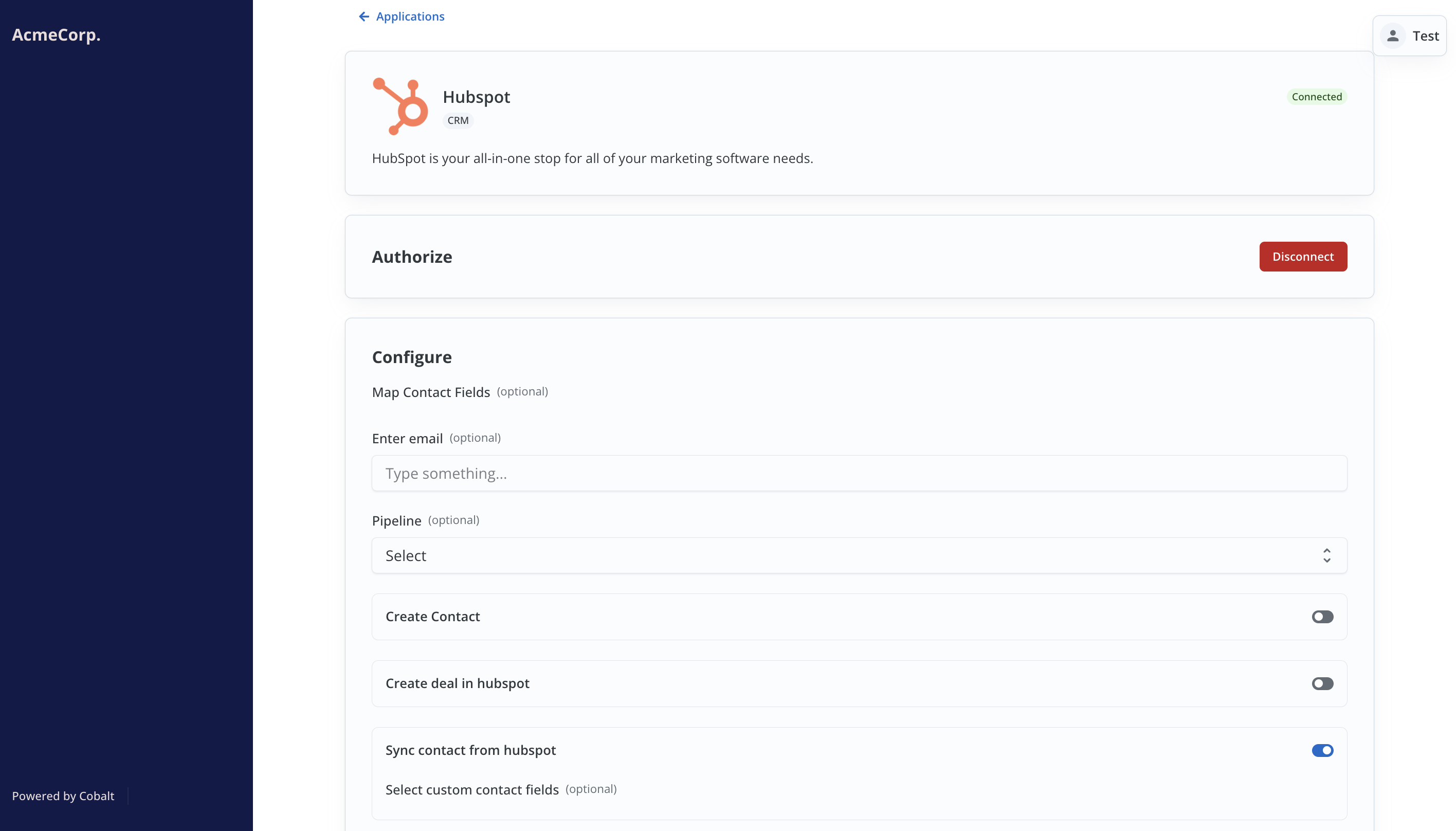 Integration on Hosted Portal