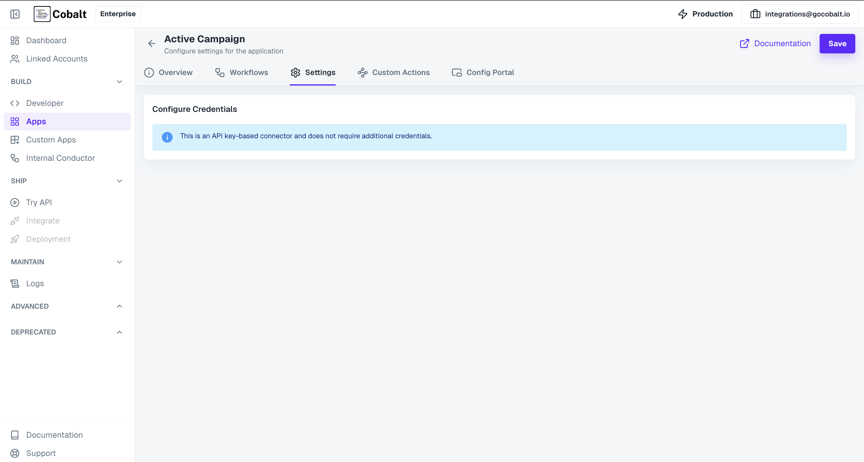 Key Based App Settings
