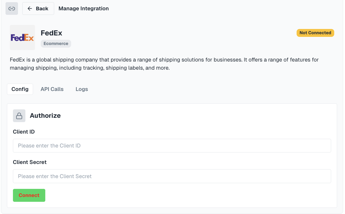 Connect a Linked Account