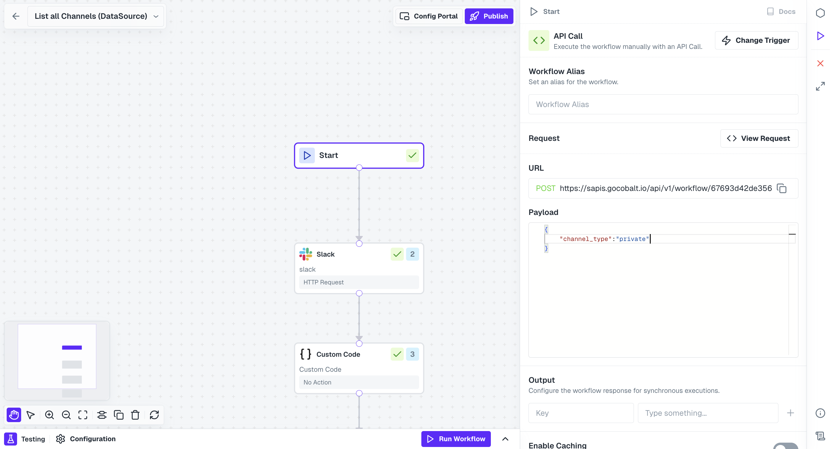 Setup Workflow API in Cobalt