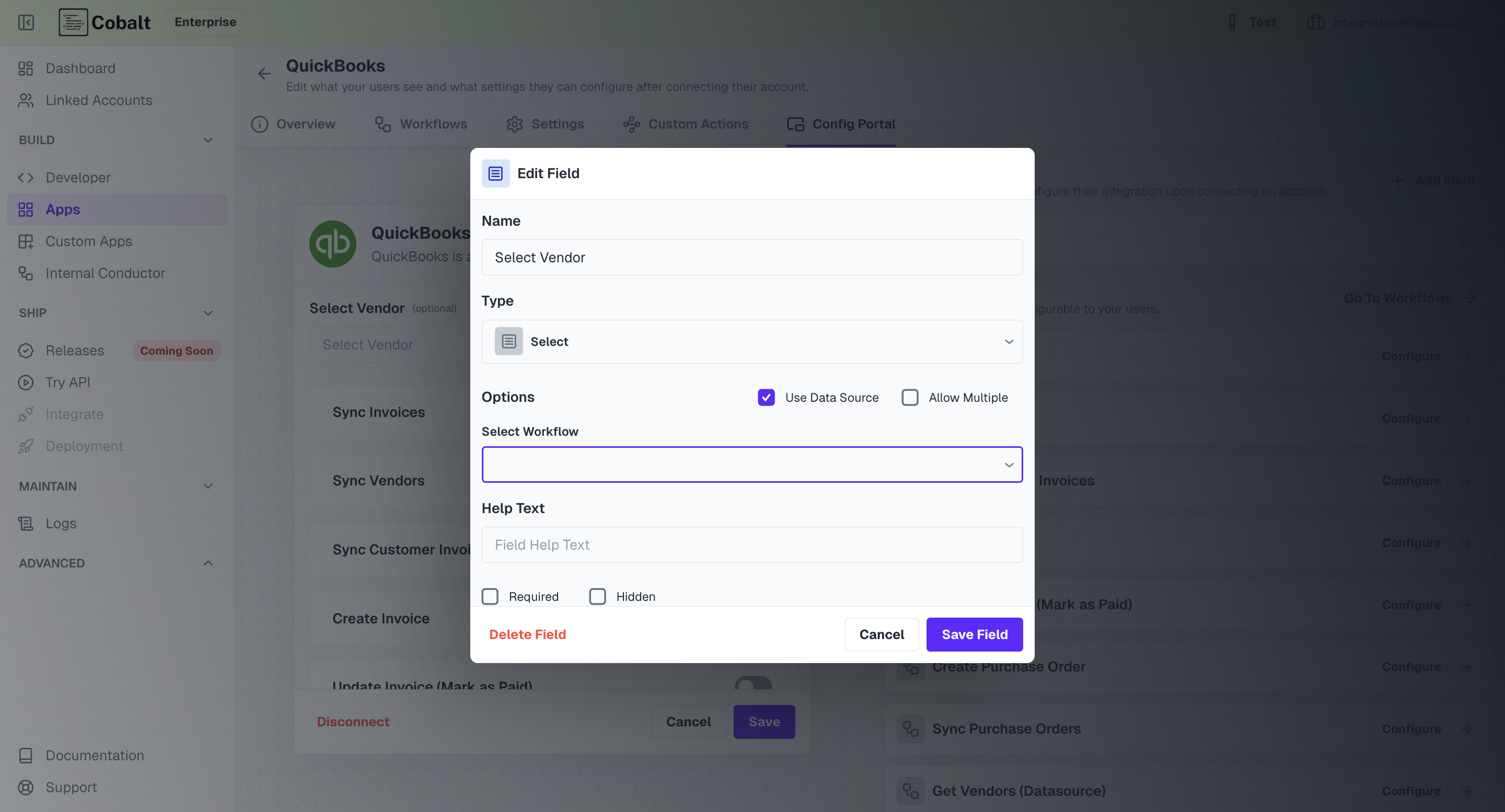 Setup of Datasource Config