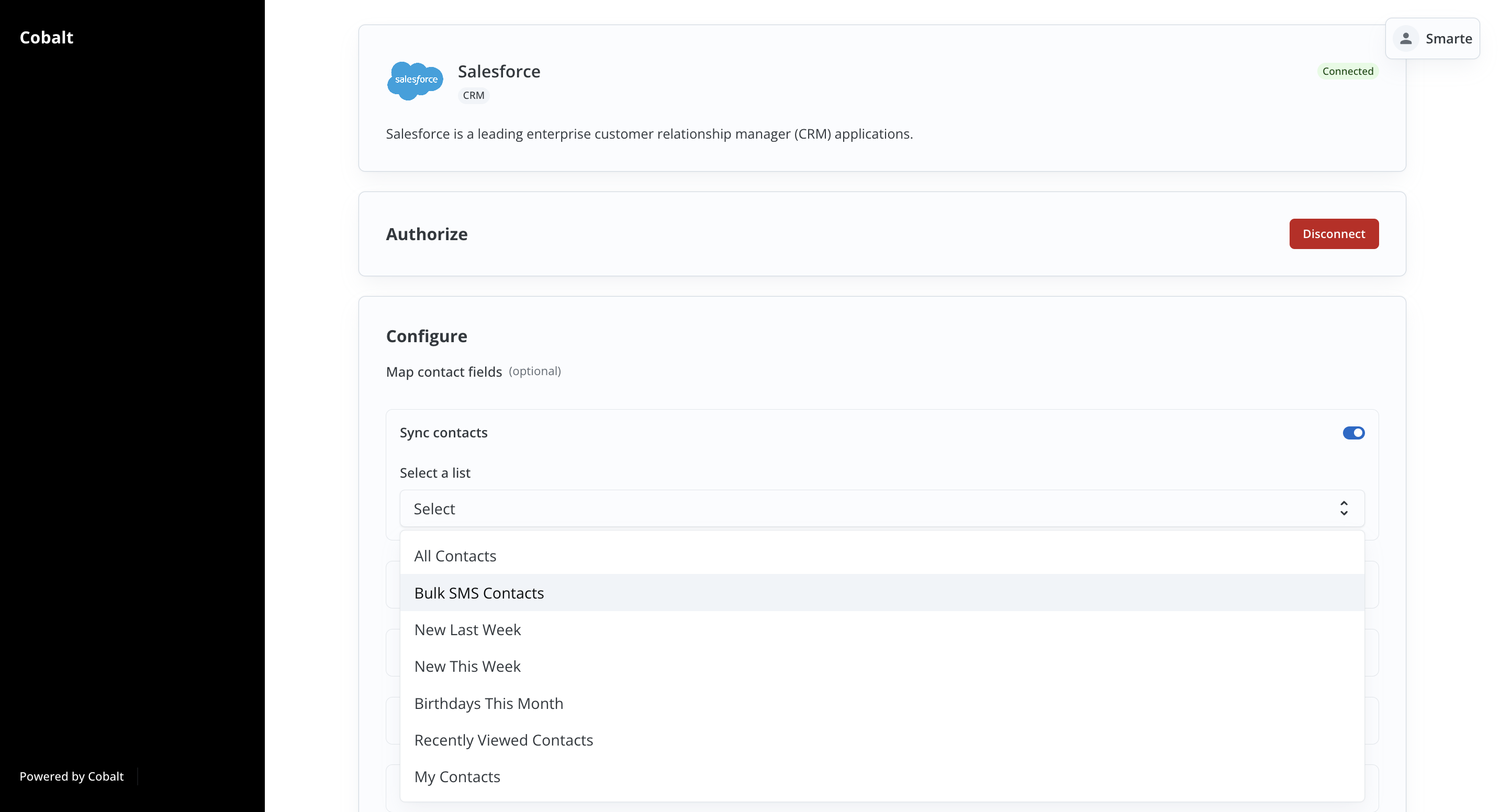Example of User Config