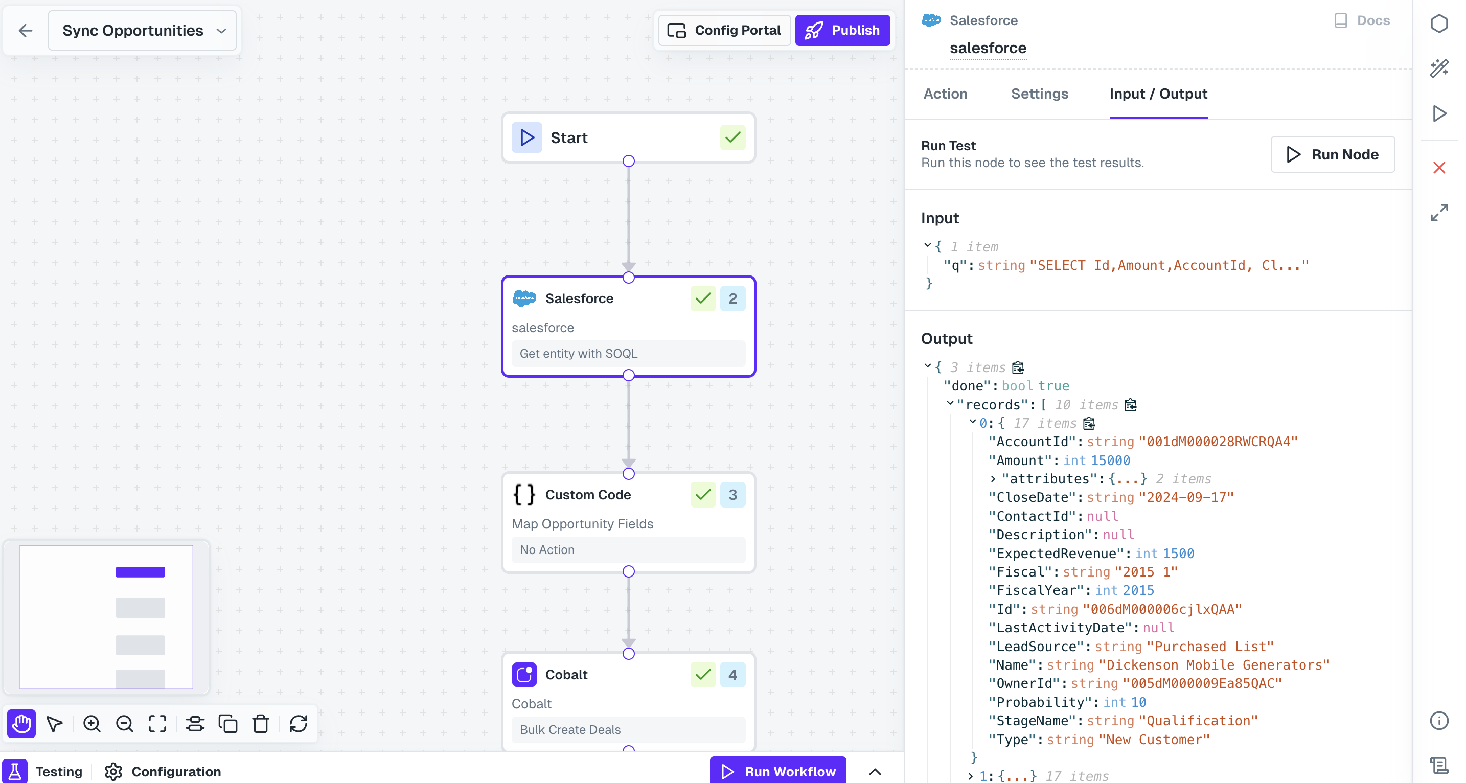 Checking Input and Output of Test execution
