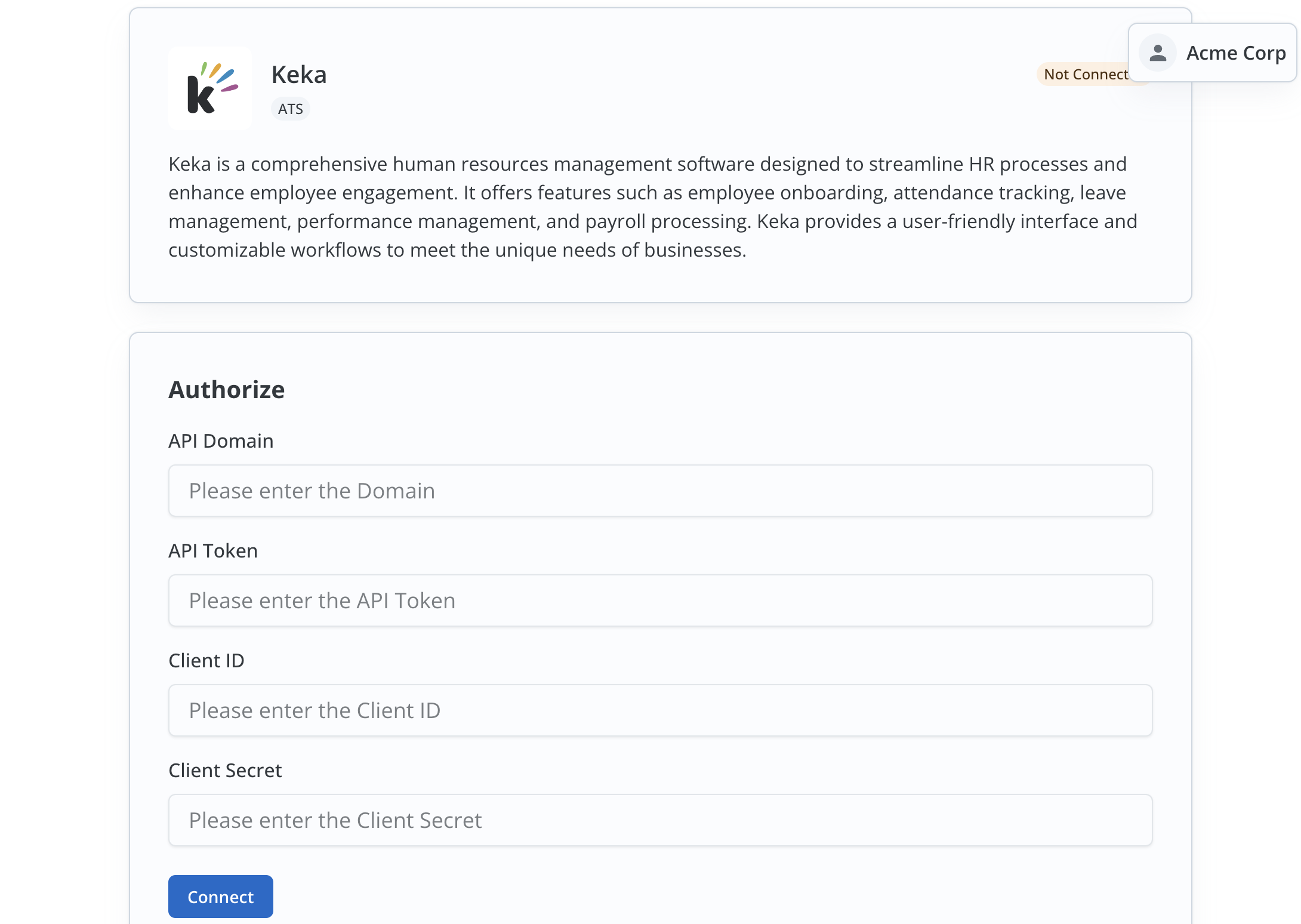 Connect a Linked Account