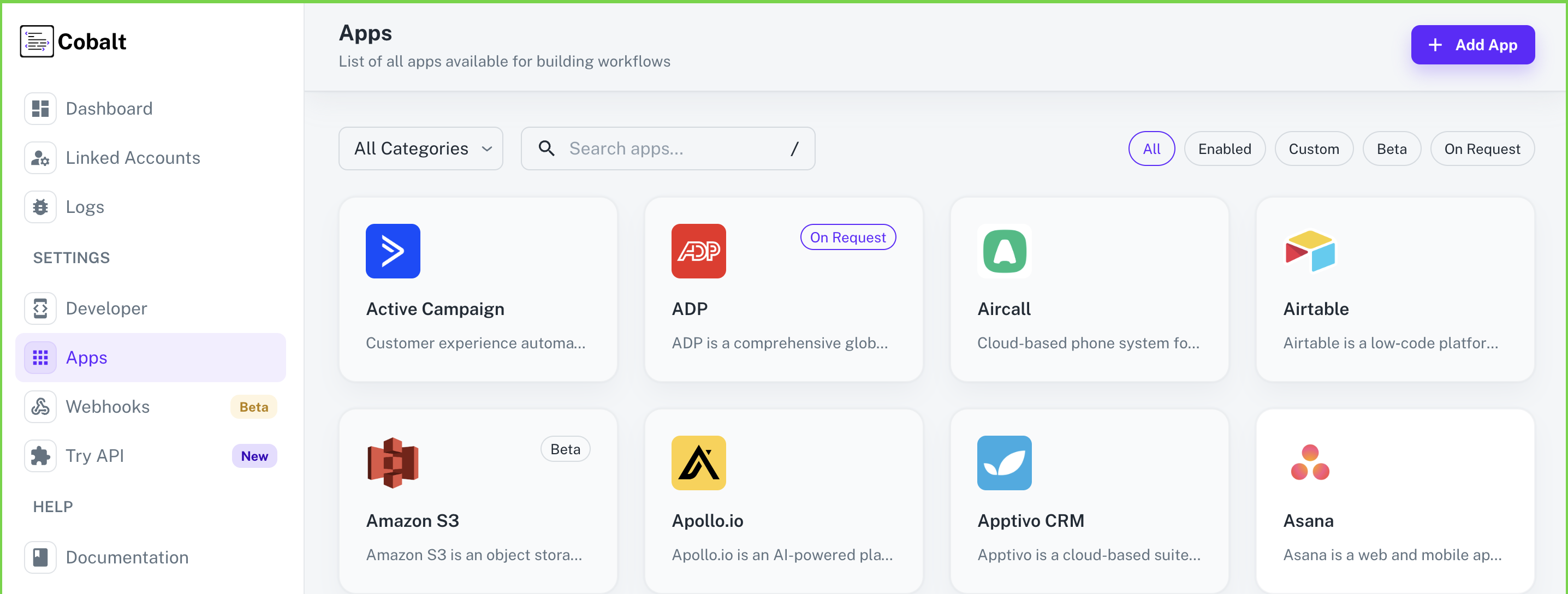 Create a Custom App in Cobalt