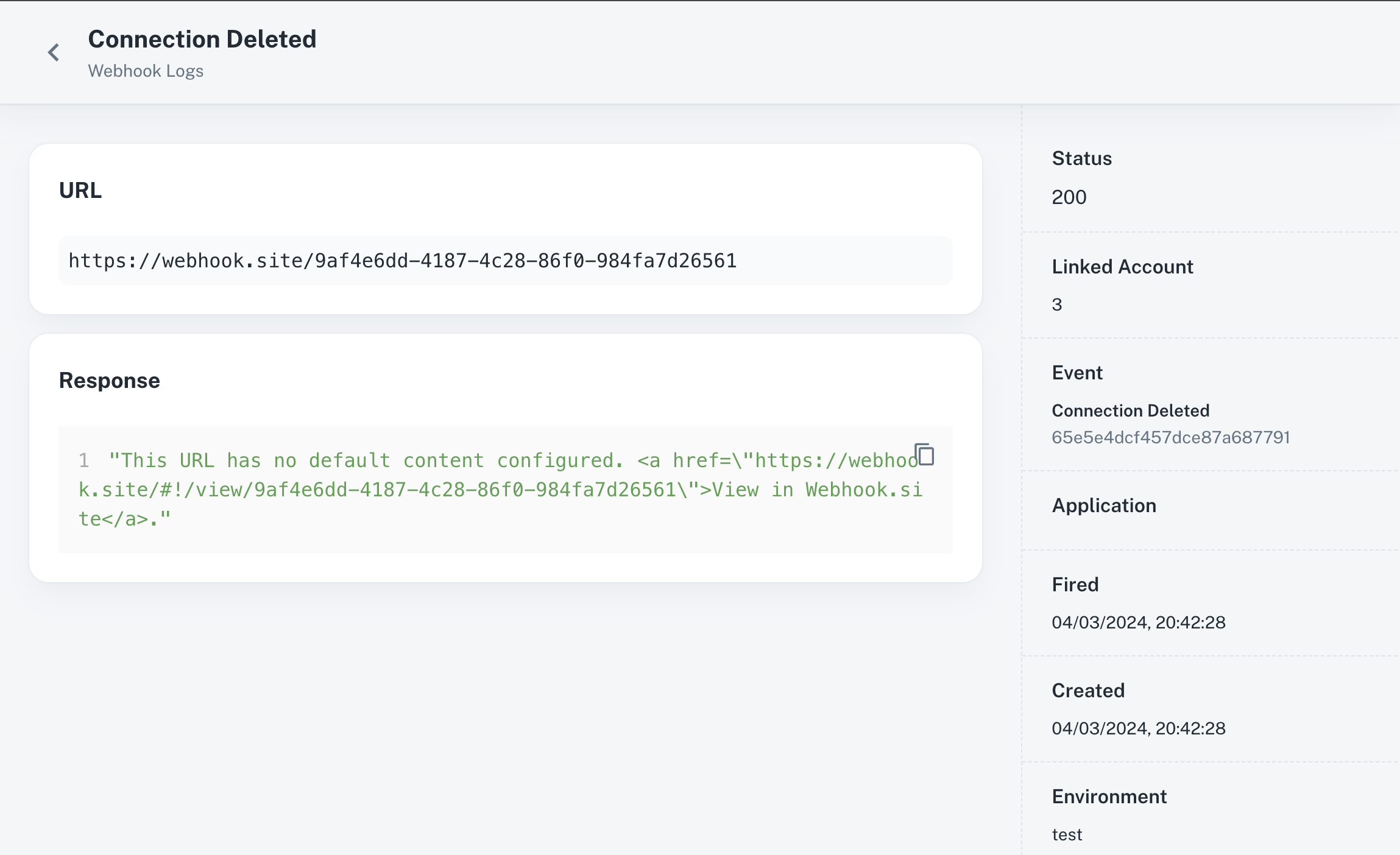 Details of a Webhook in Cobalt