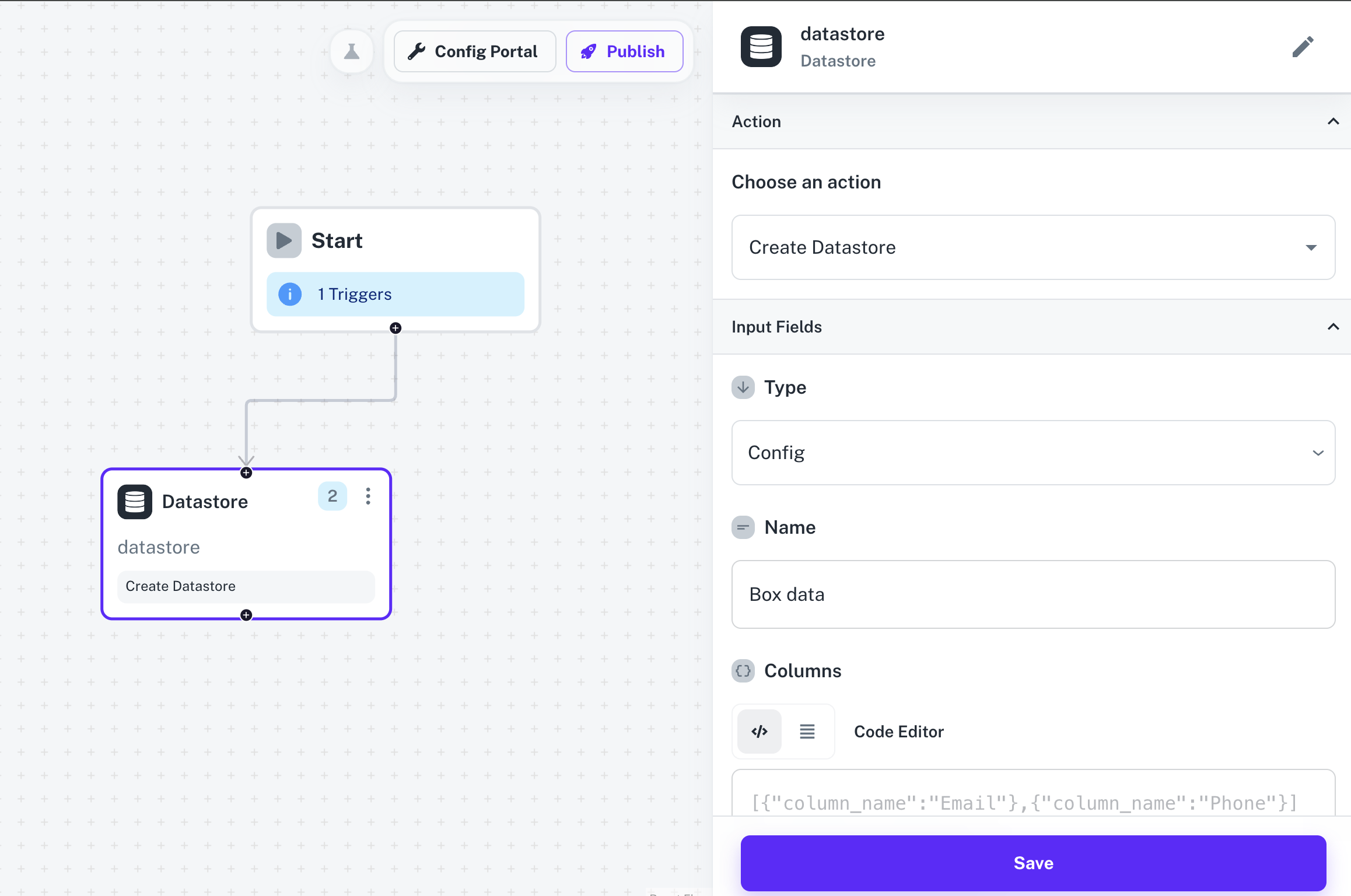 Create Datastore in Cobalt