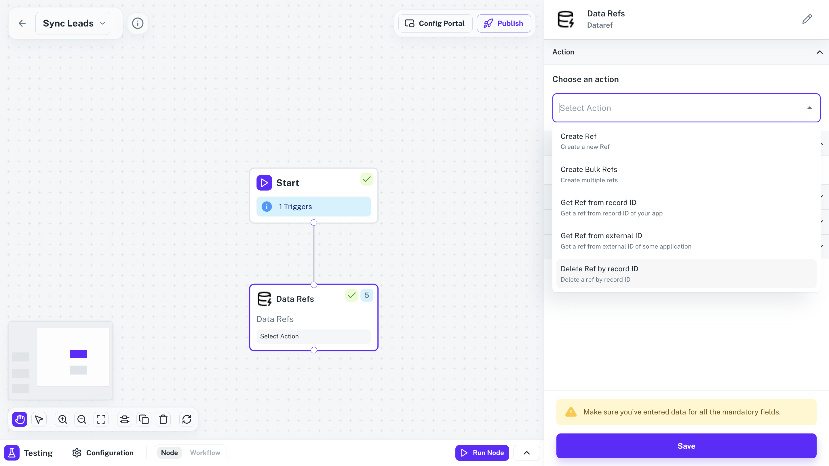 DataRef Actions in Cobalt