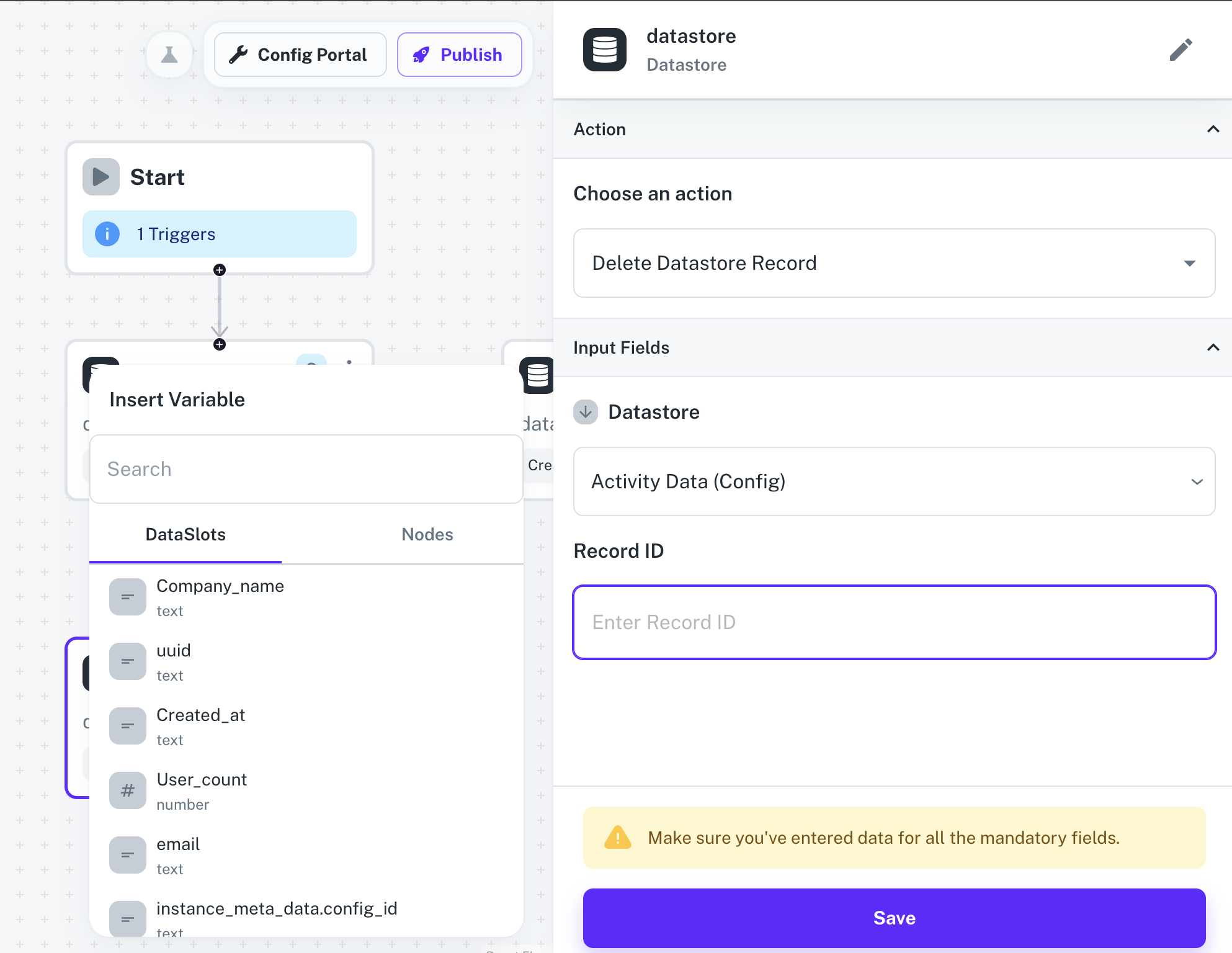 Delete Datastore Record in Cobalt