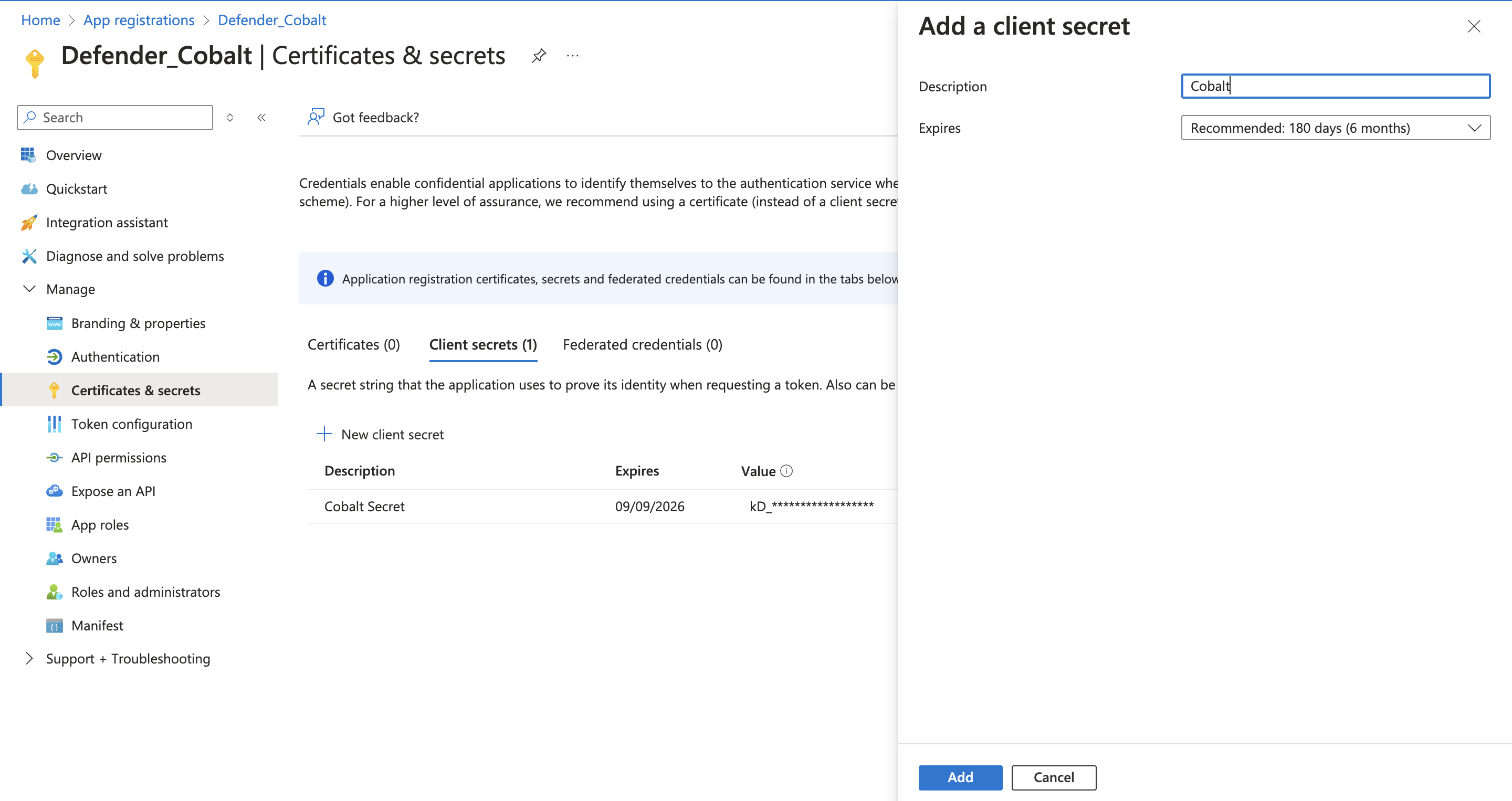 Getting Client Secret