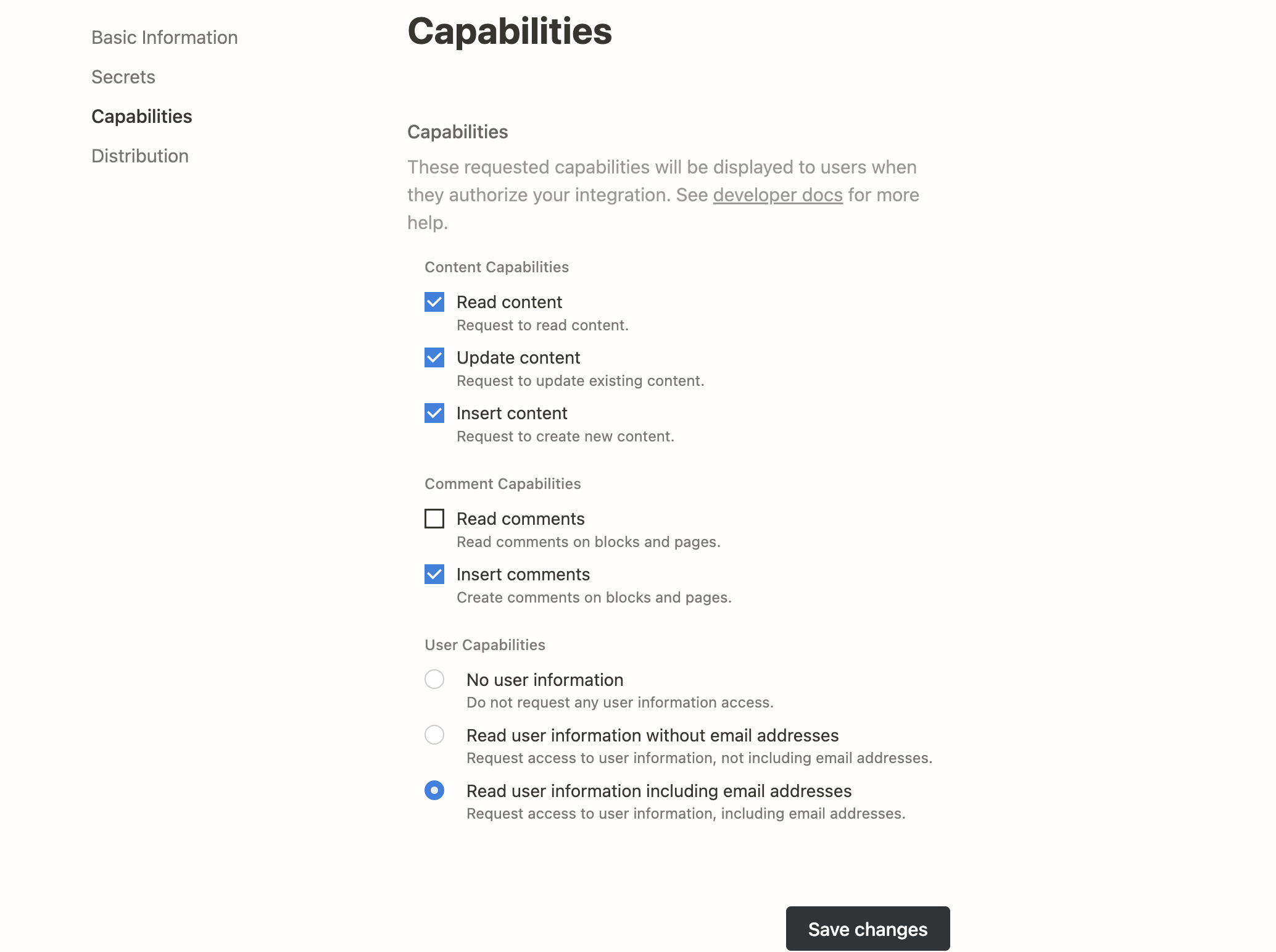 Setting up Notion Integration app