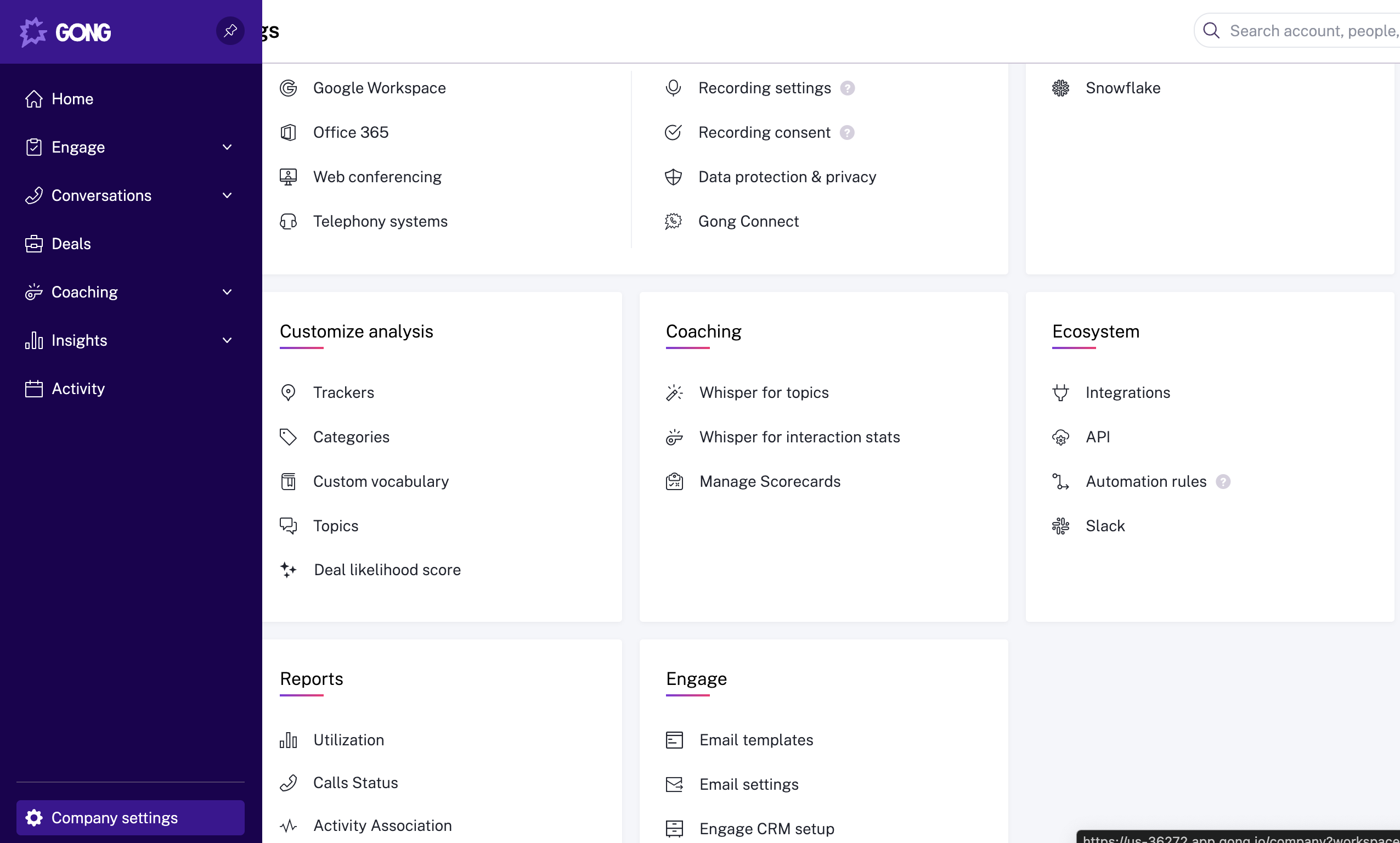 Navigation for App setup