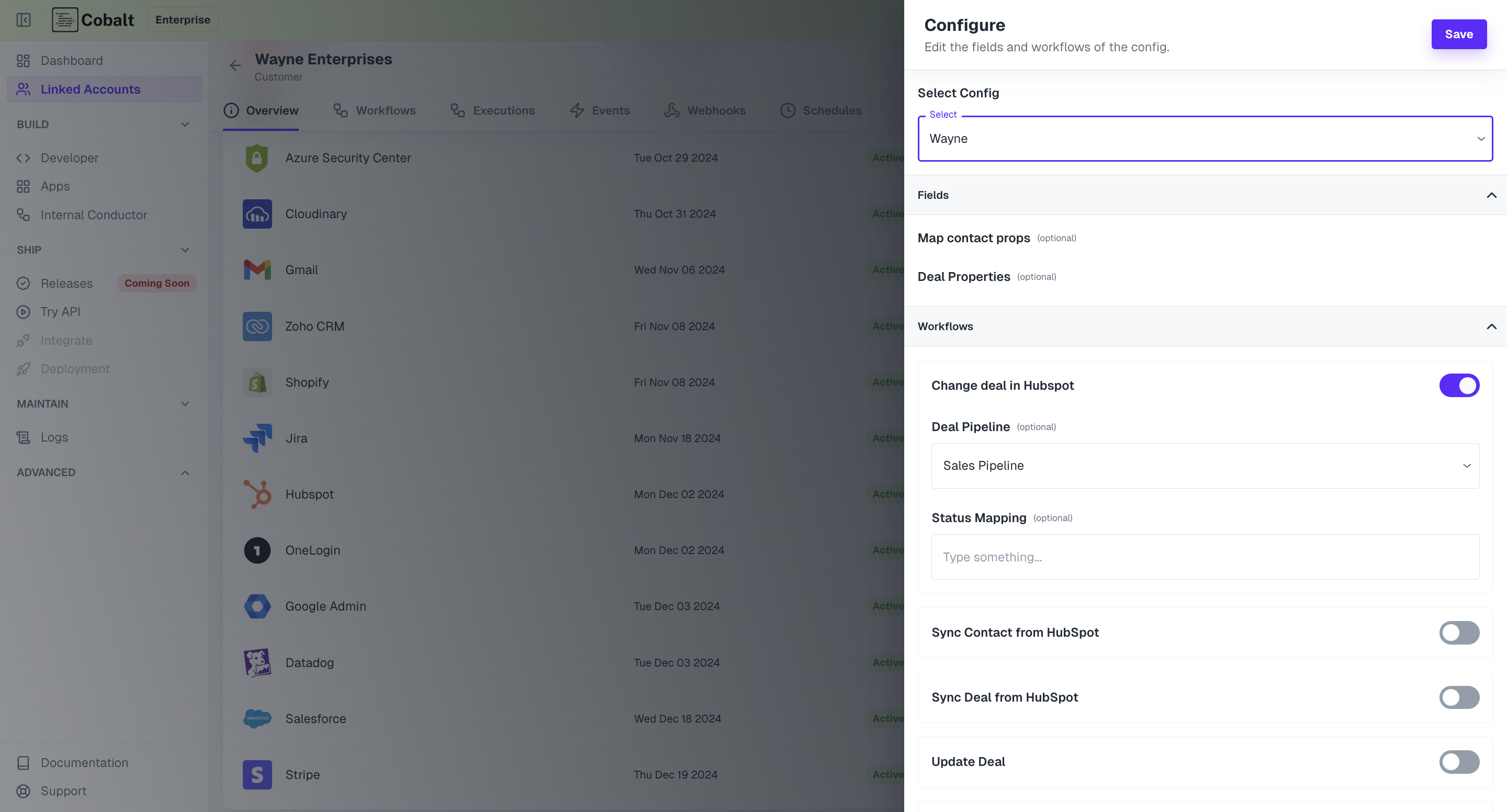 Config Management in Linked Account