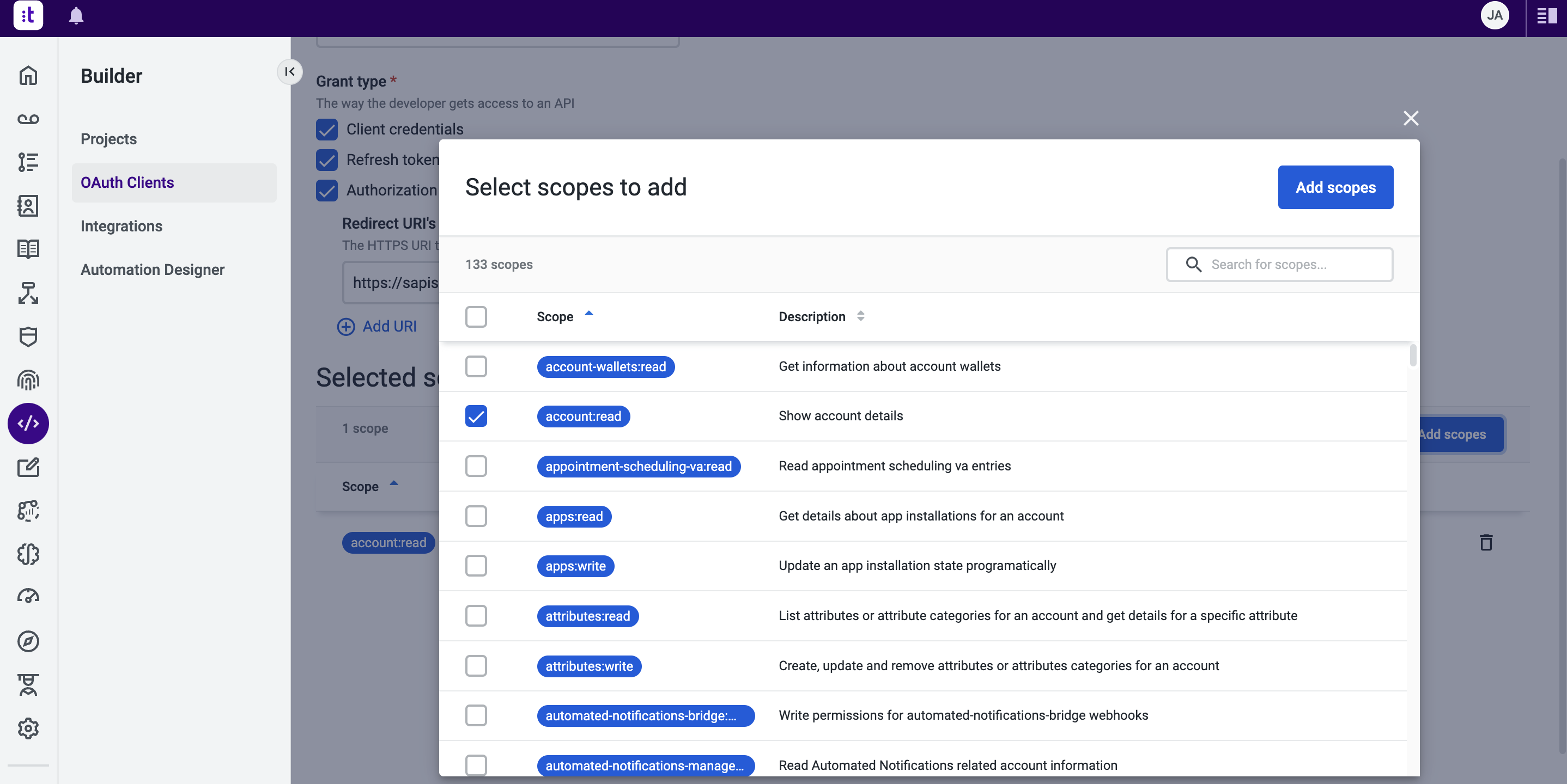 Setting up Pipedrive Developer app