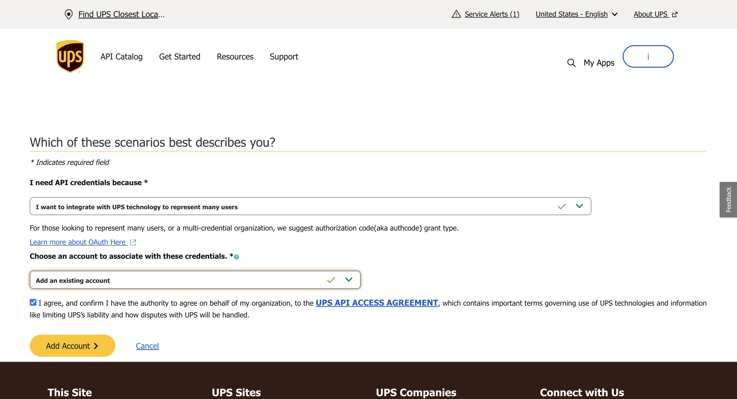 Navigation for App setup