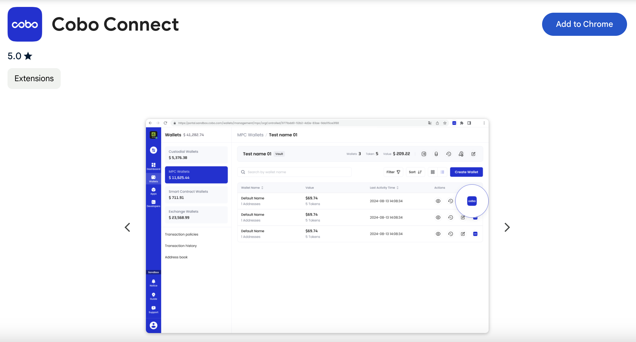 Cobo Connect extension