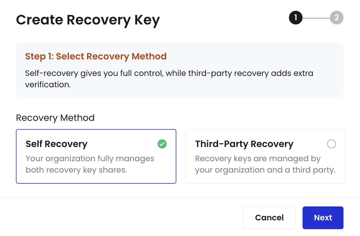 Recovery Key