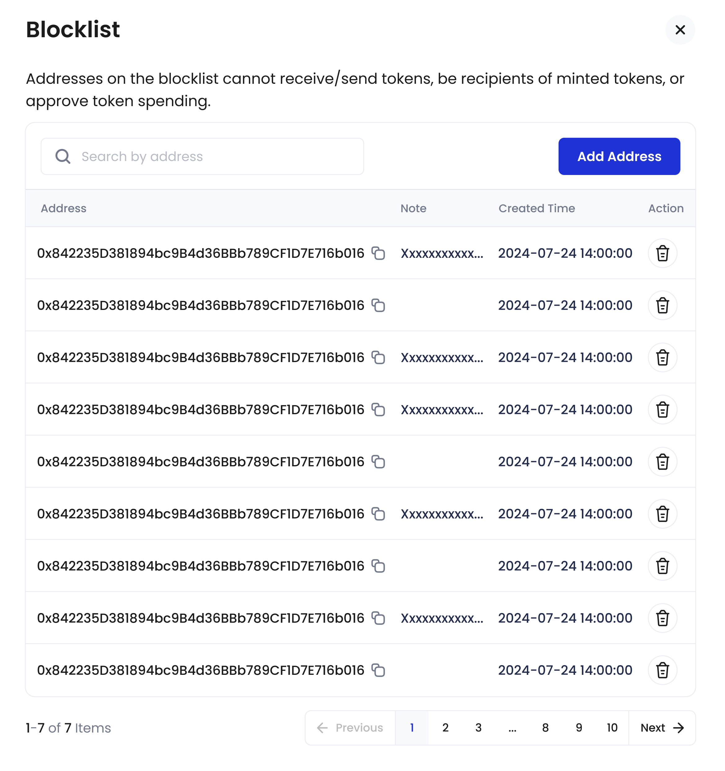 blocklist