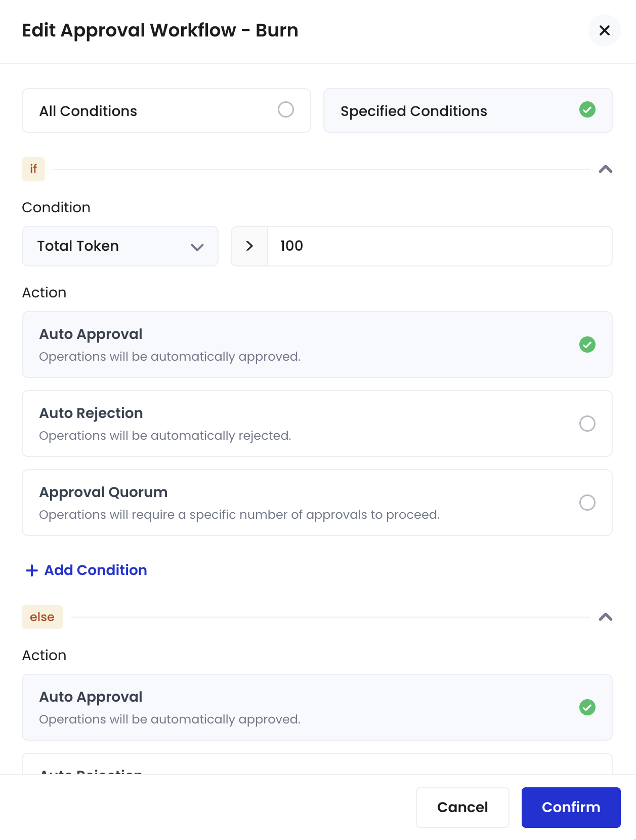 Edit approval workflow