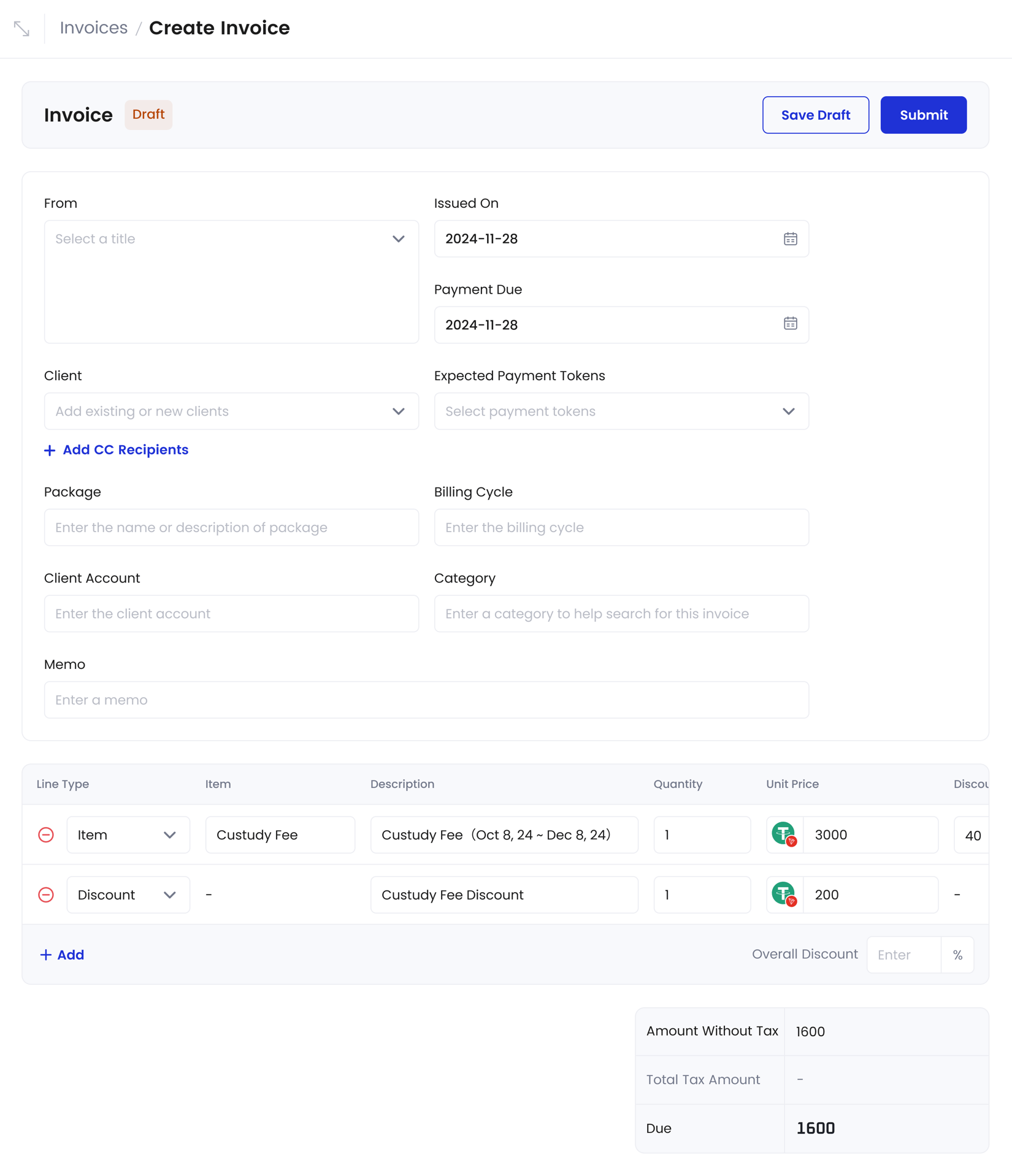Piee Create Invoice Create an invoice - Product Manuals